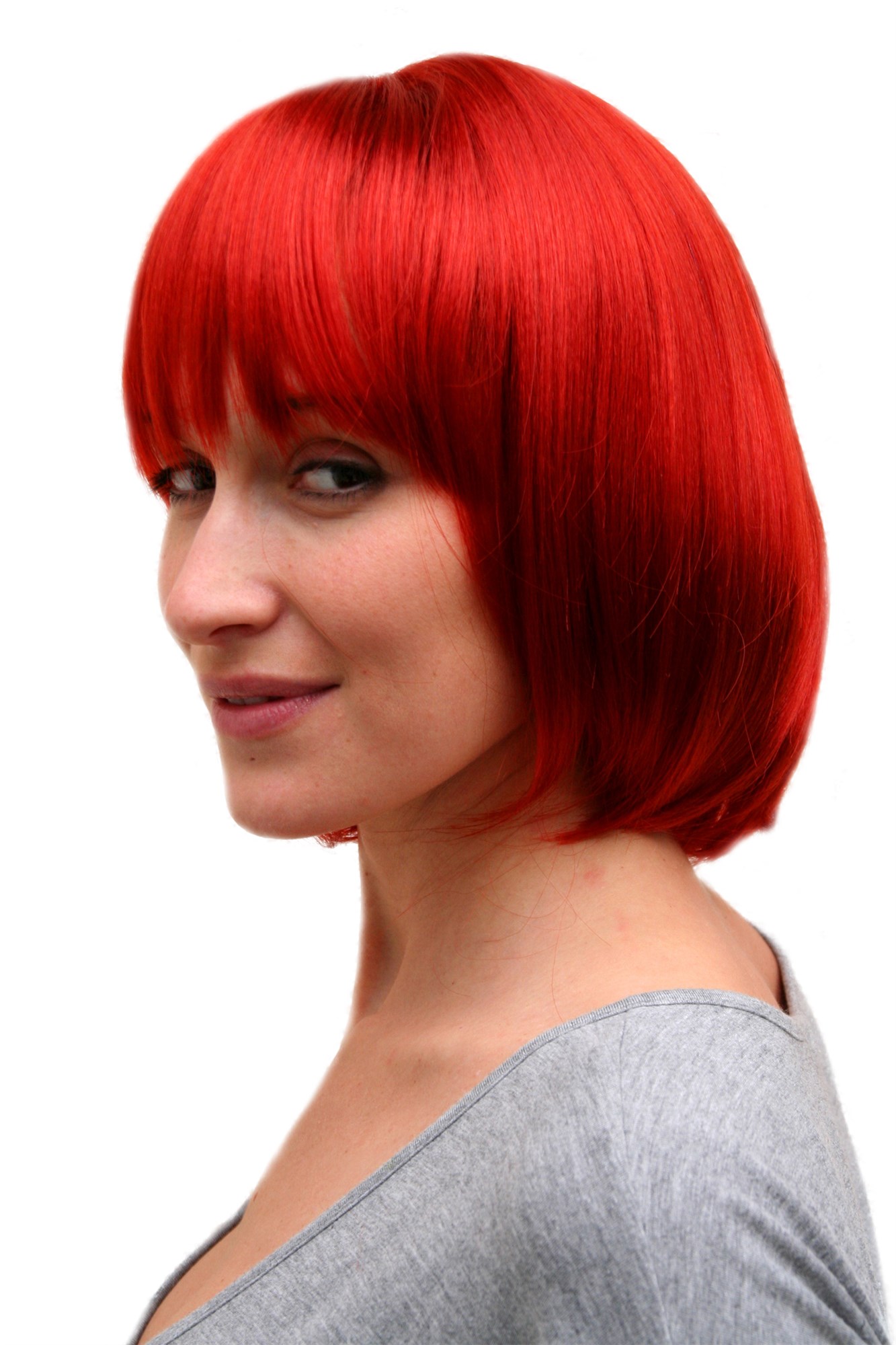 BOB lady  wig SEXY red Burlesque FEMDOM (742 Colour 135), view 4, WIG ME UP: Your Perücken Online Shop Quality Wigs, Ladies, dark copper red, straight, short