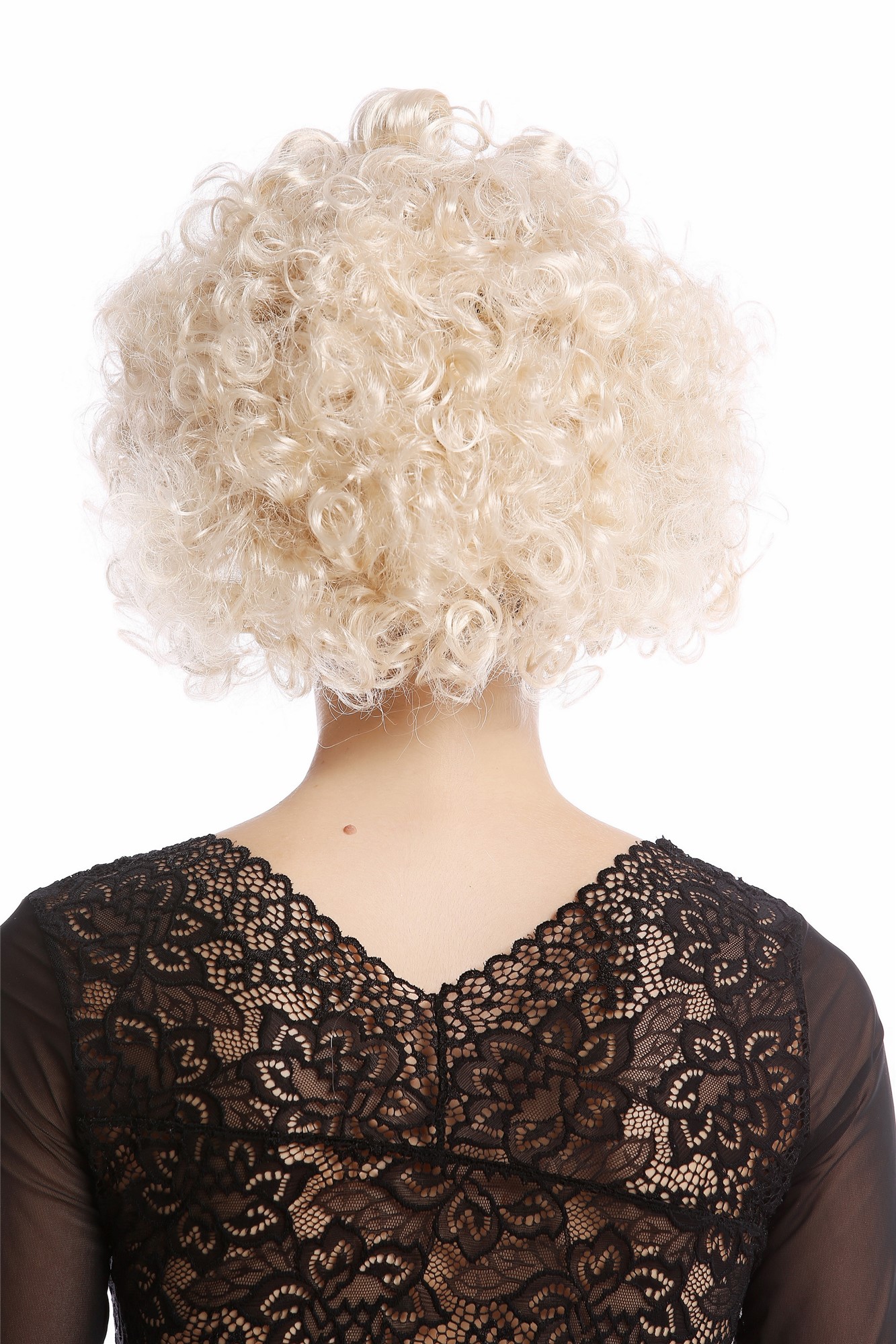 günstige Party Perücke, Perücke Locken Blond Kurz 80er G-7-ZA88/ZA66, Ansicht 4, WIG ME UP: Ihr Perücken Online Shop lockige Party Perücke Blond kurze Haare für Damen
