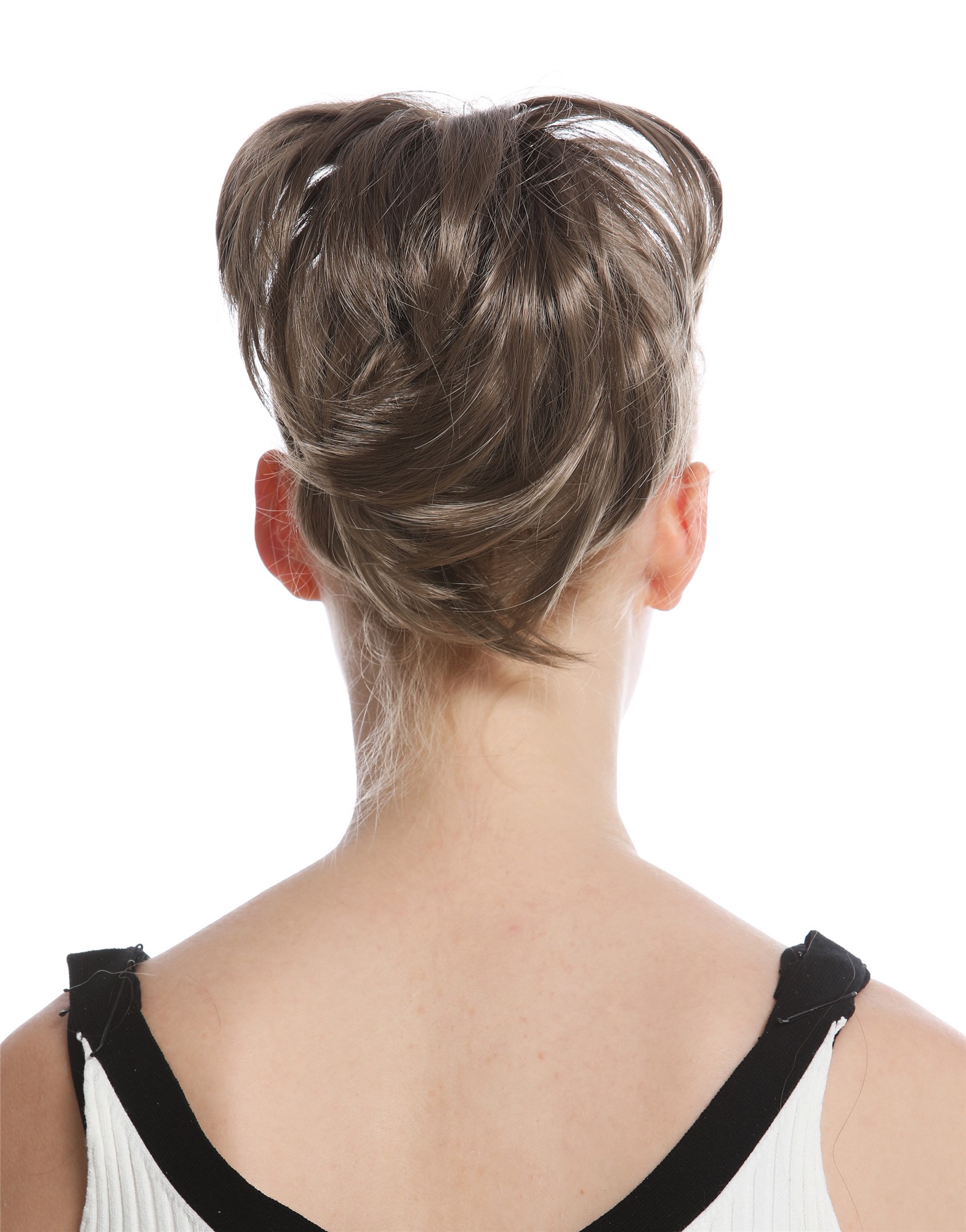 Ponytail Hairpiece Extensions short wavy golden brown 10" 506-V-18, view 4, WIG ME UP: Your Perücken Online Shop Ponytails, dark golden brown, curled, short