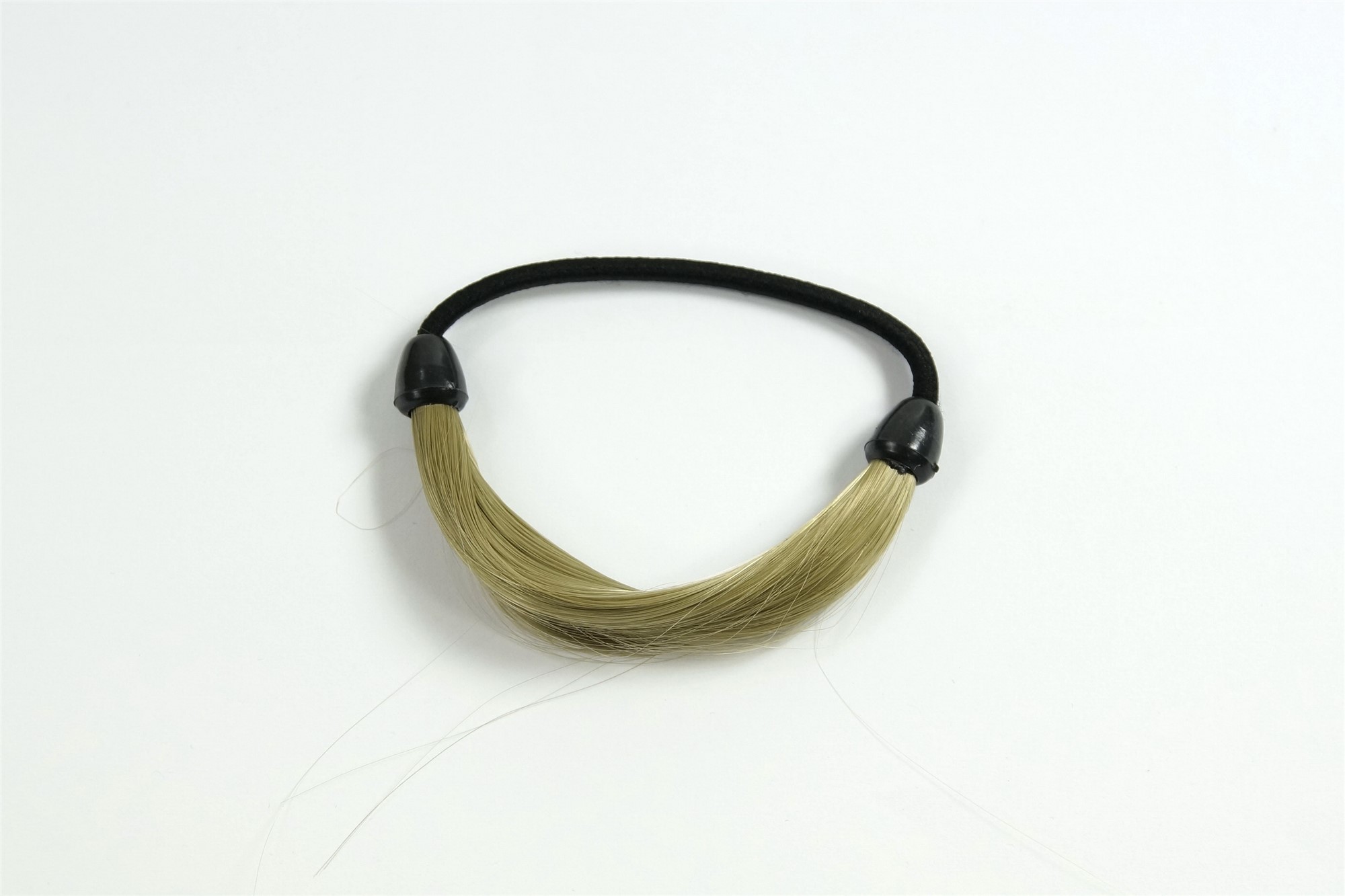 Scrunchie, light ash blonde, straight, short