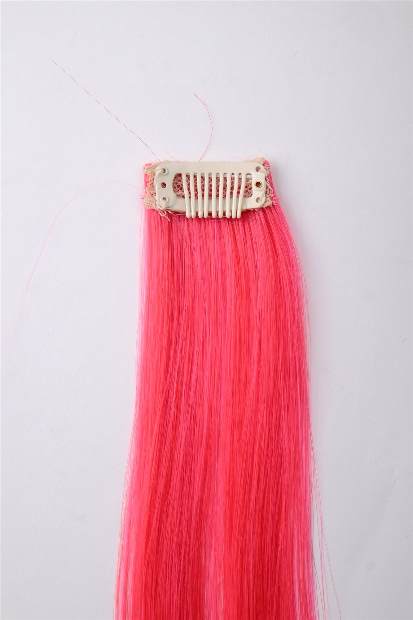 glatte Extensions Rot-Pink-Mix 45 cm lang