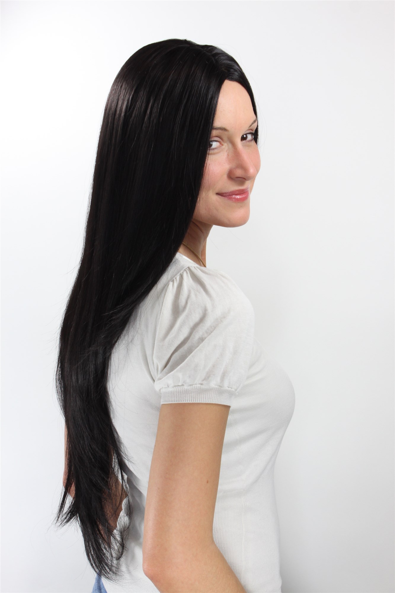 Quality Wigs, Ladies, black-brown, straight, very long