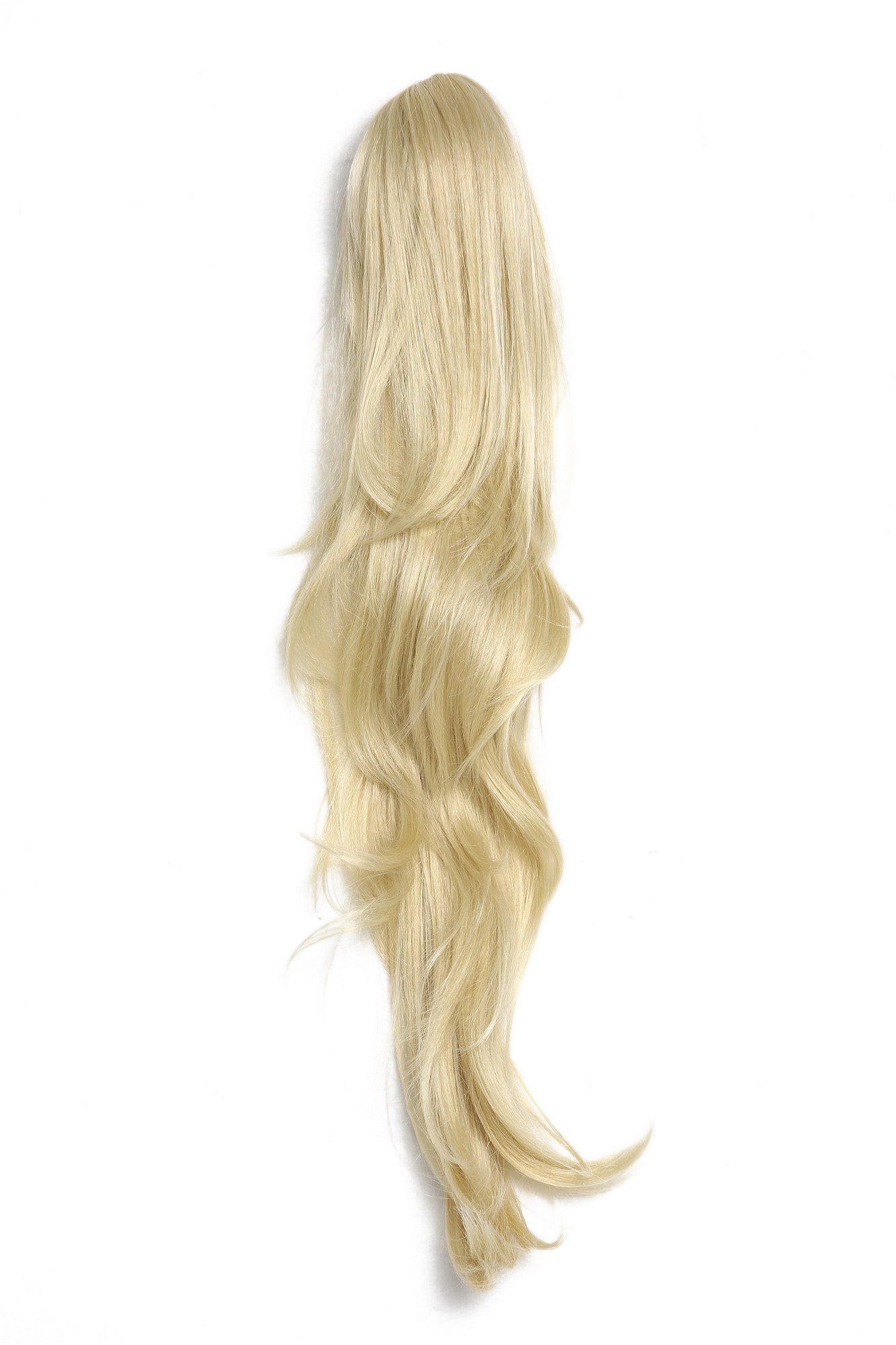 Ponytail Hairpiece Claw Clamp very long layerd slightly wavy light blond T200, view 4, WIG ME UP: Your Perücken Online Shop Ponytails, light blonde, wavy, long