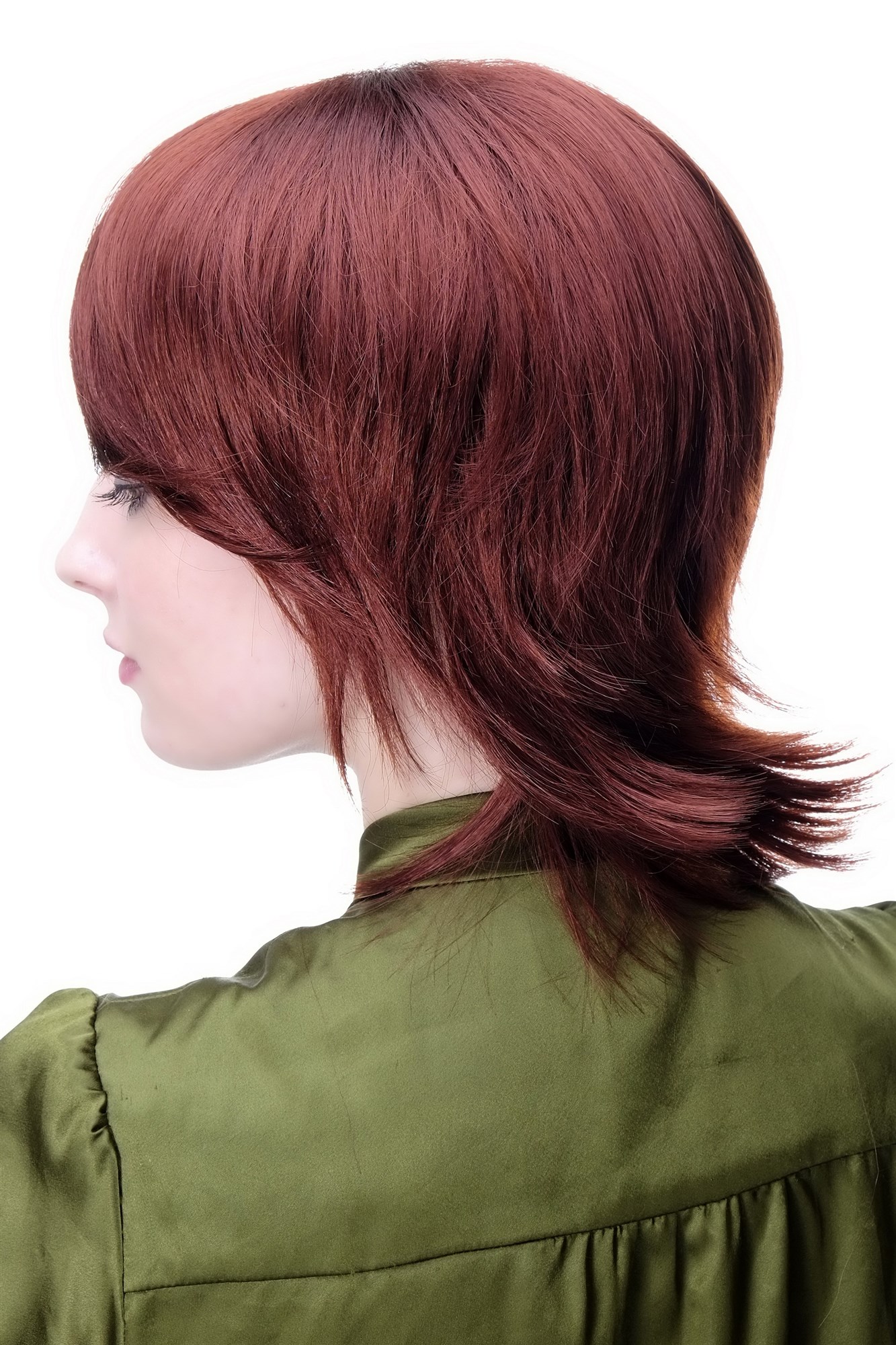 Lady women w ig short coy & naugthy auburn reddish browbn cute side parting 1109, view 4, WIG ME UP: Your Perücken Online Shop Quality Wigs, Ladies, rust brown, straight, short