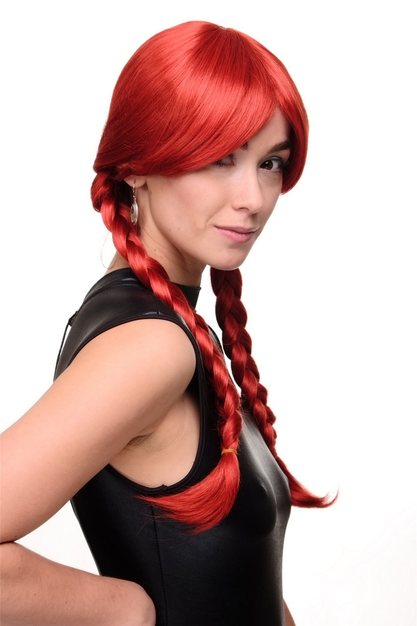 Quality Wigs, Ladies, Red, Braided, long