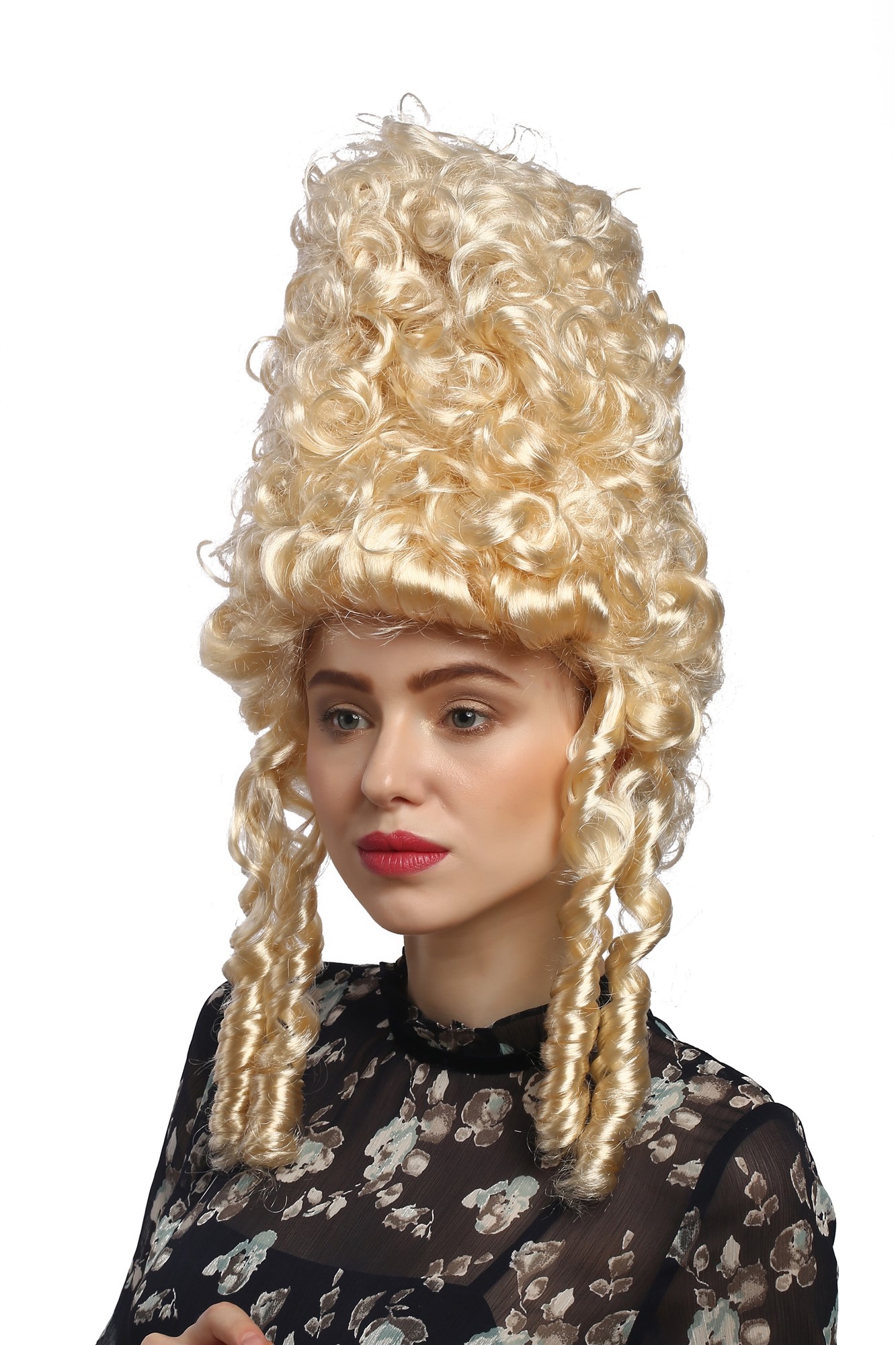 90867-ZA88 Lady Party Wig Halloween historic Cosplay Baroque Beehive blond curly Marie Antoinette, view 4, WIG ME UP: Your Perücken Online Shop Party Wig, Ladies, Blonde, curled, long