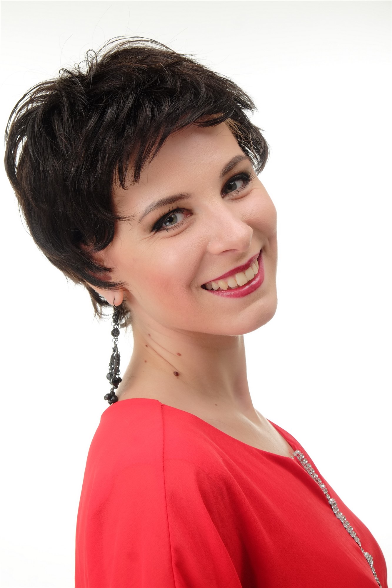 Lady wig 100% Human hair short naughty shaggy wild natural color not dyed BHH-10, view 6, WIG ME UP: Your Perücken Online Shop Quality Wigs, Unisex, dark brown, wavy, short, 100% Human Hair