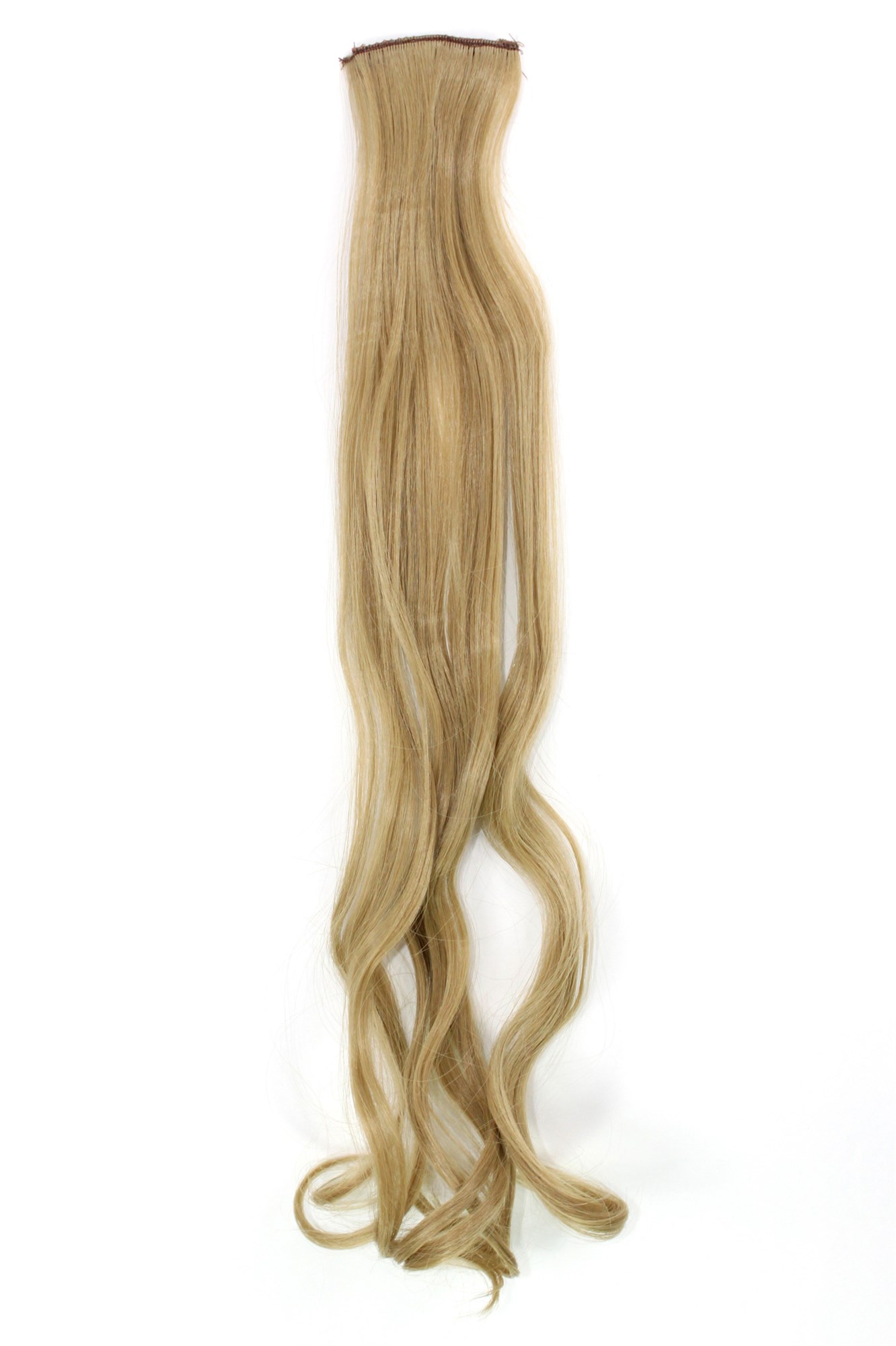 wellige Extensions Helles Aschblond 63 cm lang