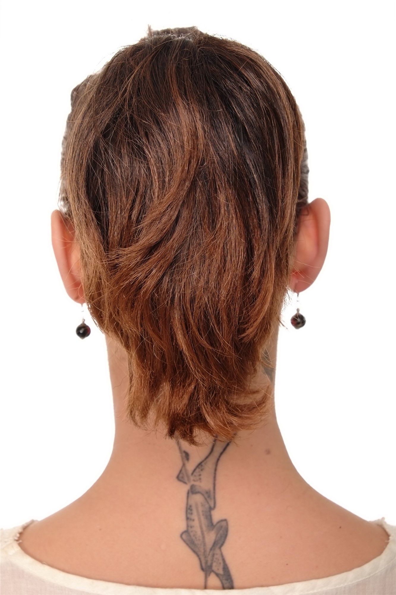 T6545-2T30 Ponytail Hairpiece extension short wild look chestnut brown mix 10", view 2, WIG ME UP: Your Perücken Online Shop Ponytails, brown mix, straight, short
