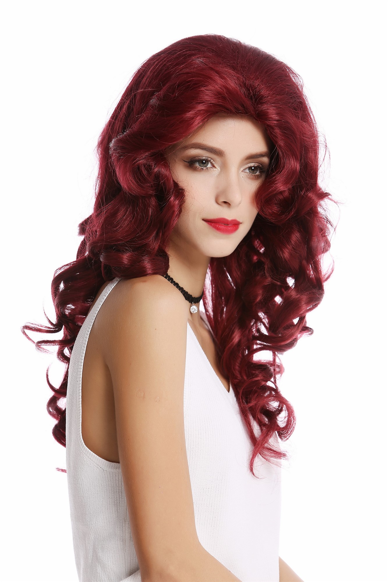 Quality Wigs, Ladies, Red, wavy, long