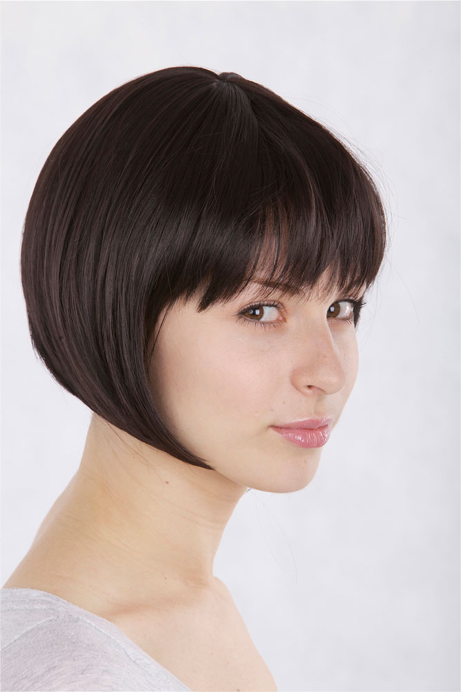 Lady women wig bob Page Wig cute fringe short straight dark brown 1236, view 3, WIG ME UP: Your Perücken Online Shop Quality Wigs, Ladies, Brown, straight, short
