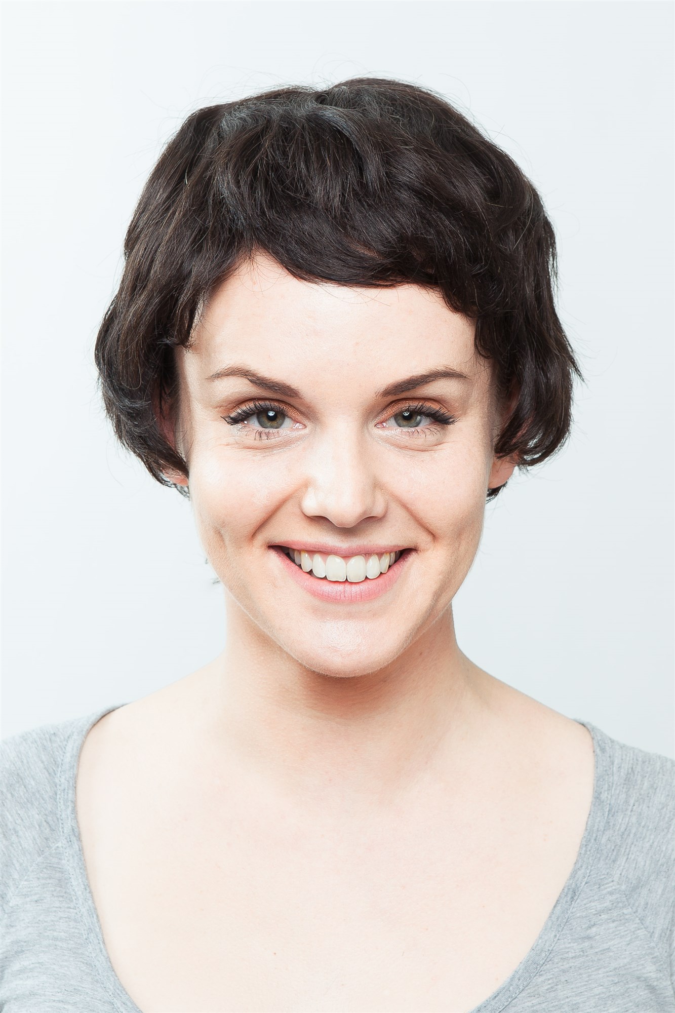 Lady women wig 100% human hair short natural undyedl dark brown color 8019HH, view 6, WIG ME UP: Your Perücken Online Shop Quality Wigs, Ladies, natural, undyed, wavy, short, 100% Human Hair