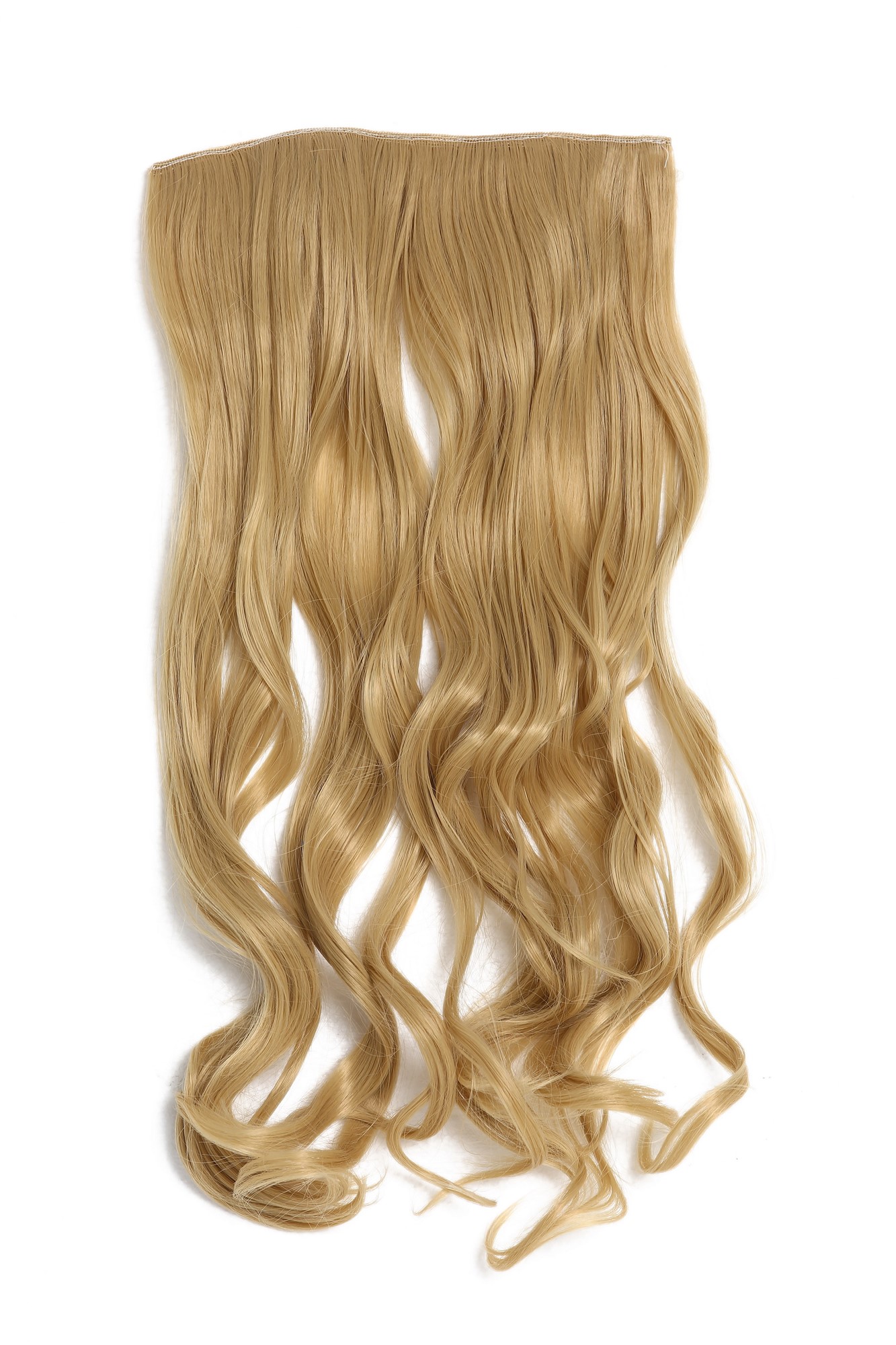 wellige Halbperücke Goldblond 45 cm lang