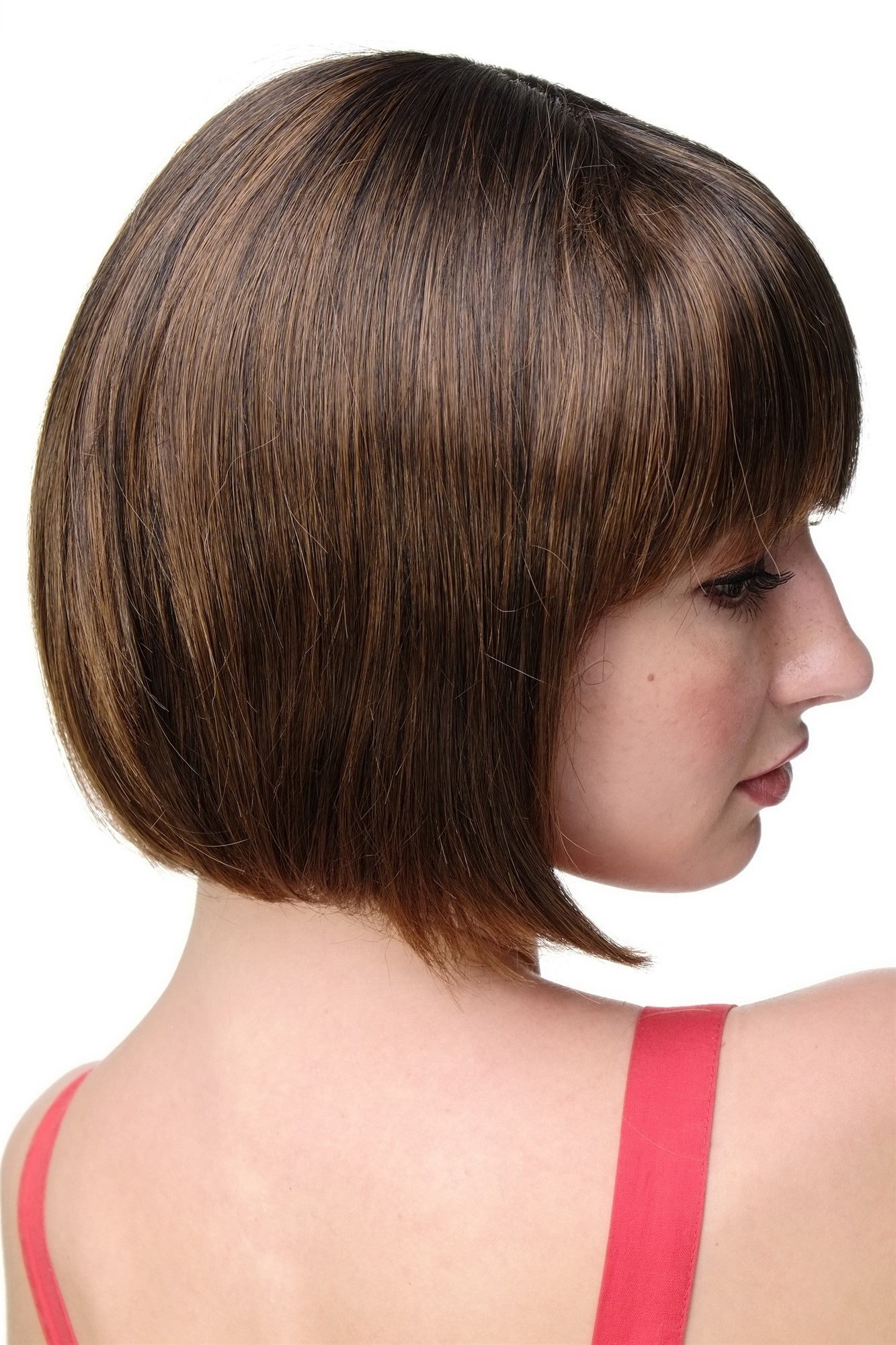 Lady  Wig short Page Bob fringe bangs dark brown with copper brown ends chestnut 703-2T30, view 2, WIG ME UP: Your Perücken Online Shop Quality Wigs, Ladies, black-copper brown, straight, short