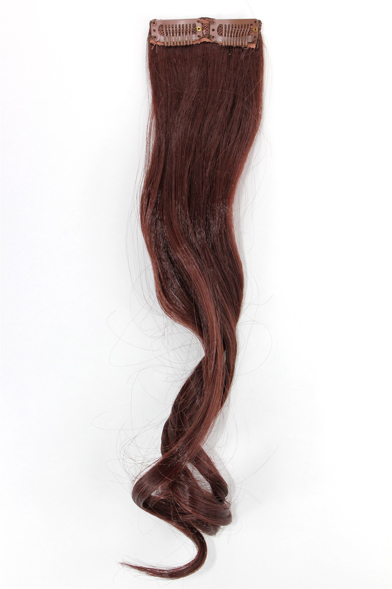 wellige Extensions Dunkel Mahagoni, Baun 45 cm lang