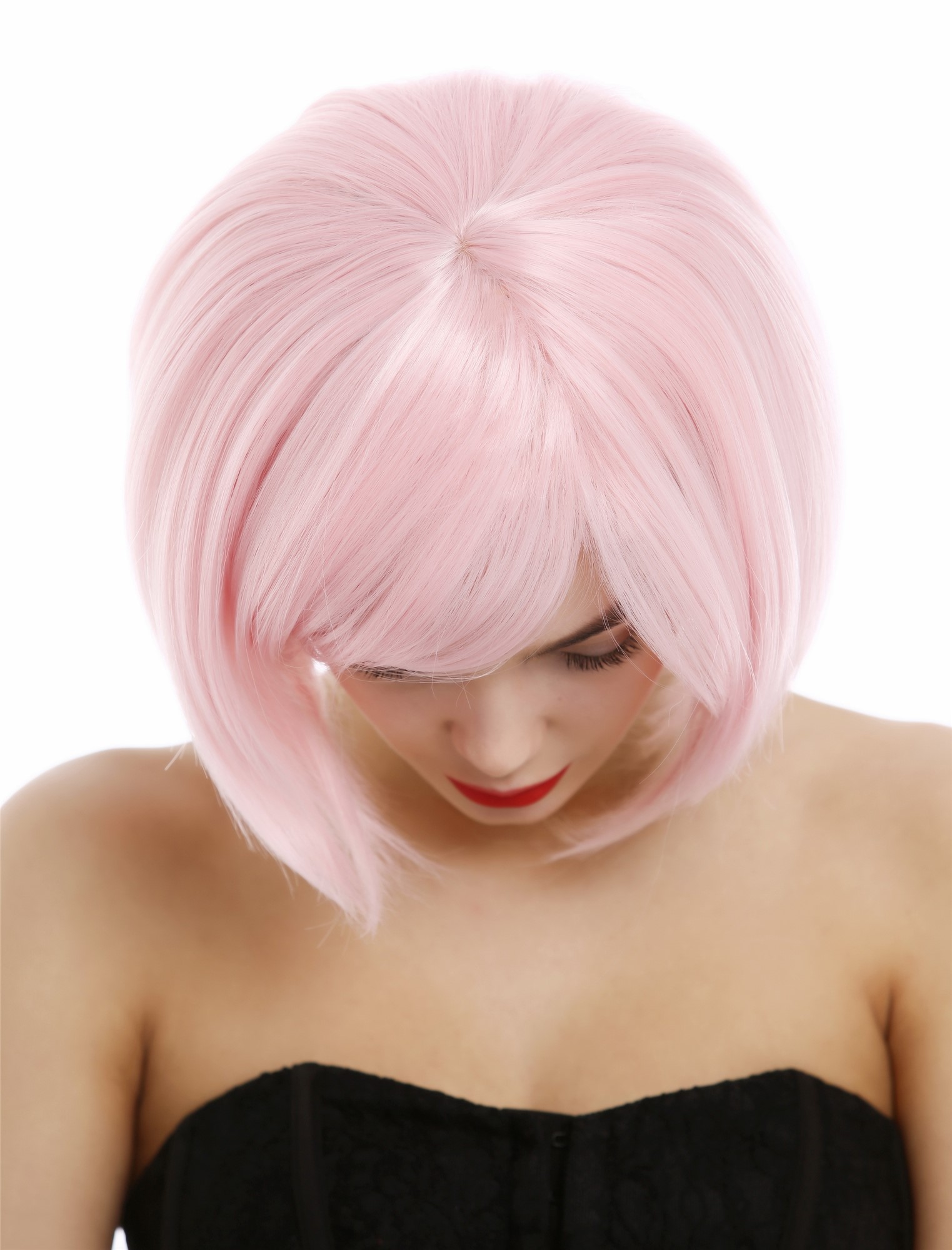 Quality Wigs, Ladies, light pink, straight, short