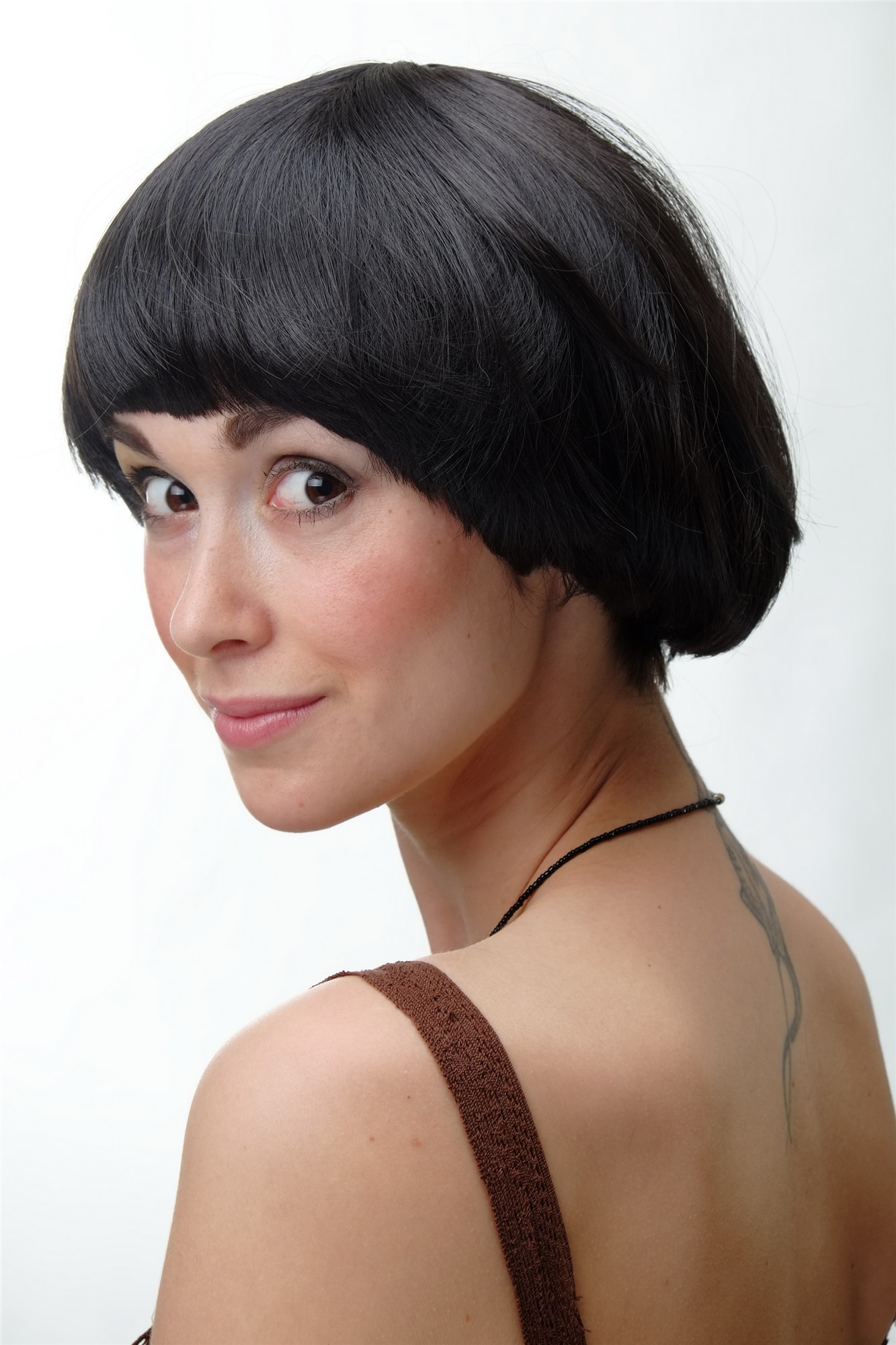 Wig Bob short straight dark brown YZF-41060-4, view 5, WIG ME UP: Your Perücken Online Shop Quality Wigs, Ladies, Brown, straight, short