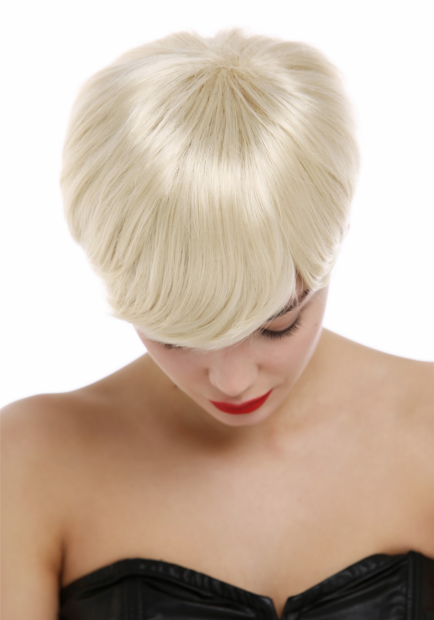 Quality Wigs, Ladies, platinum blonde, straight, short