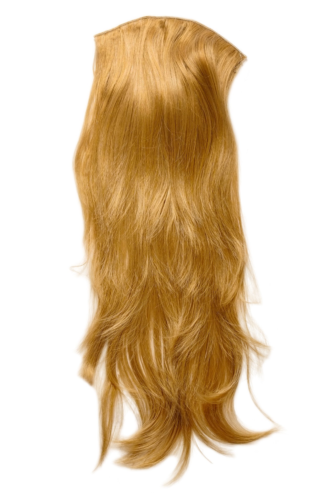 glatte Halbperücke Goldblond 60 cm lang