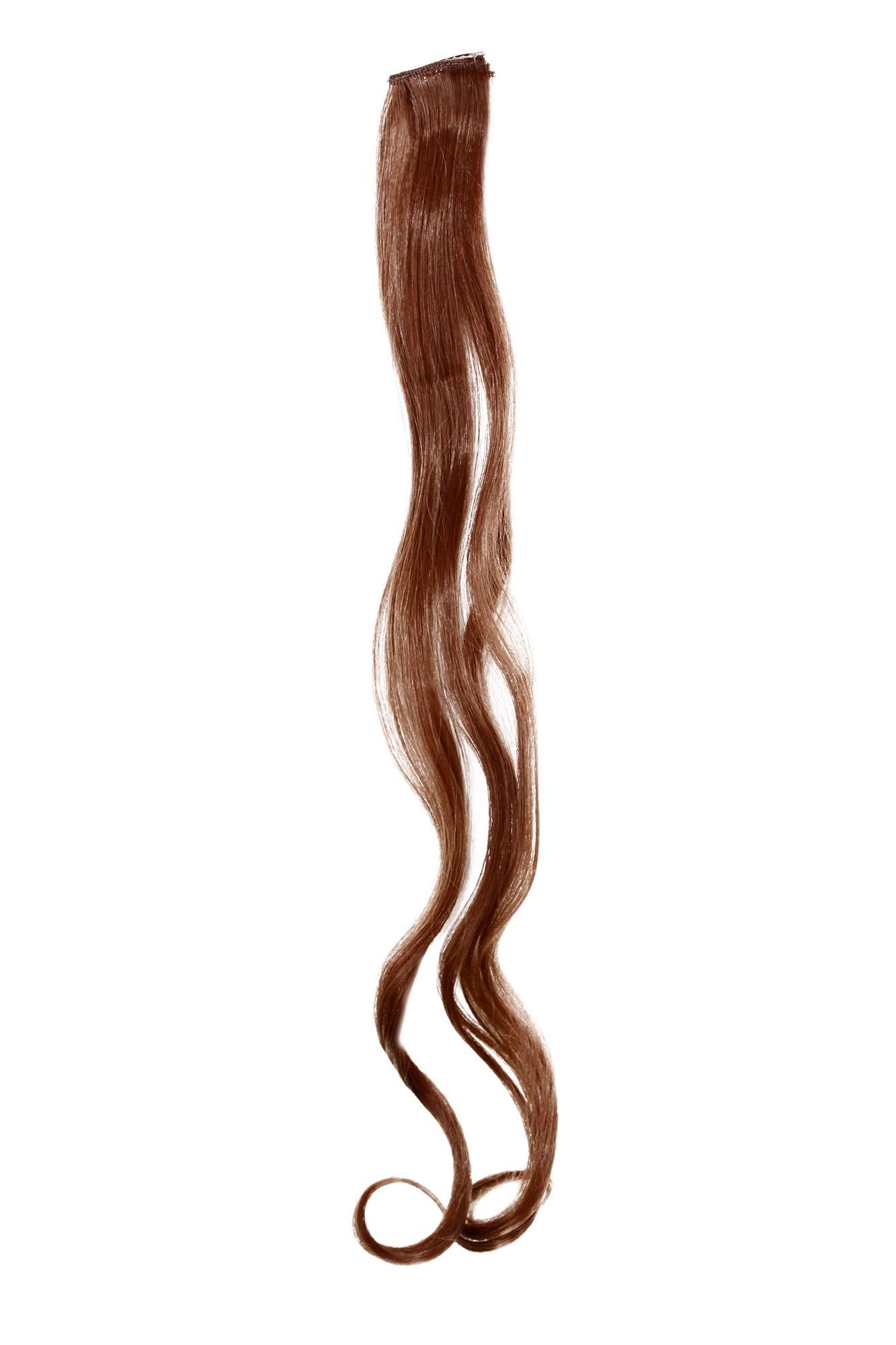 1 Clip Extension Strähne wellig 65 cm Rot-Braun YZF-P1C25-30, Vorderansicht, WIG ME UP: Ihr Perücken Online Shop wellige Extensions Rotbraun 63 cm lang