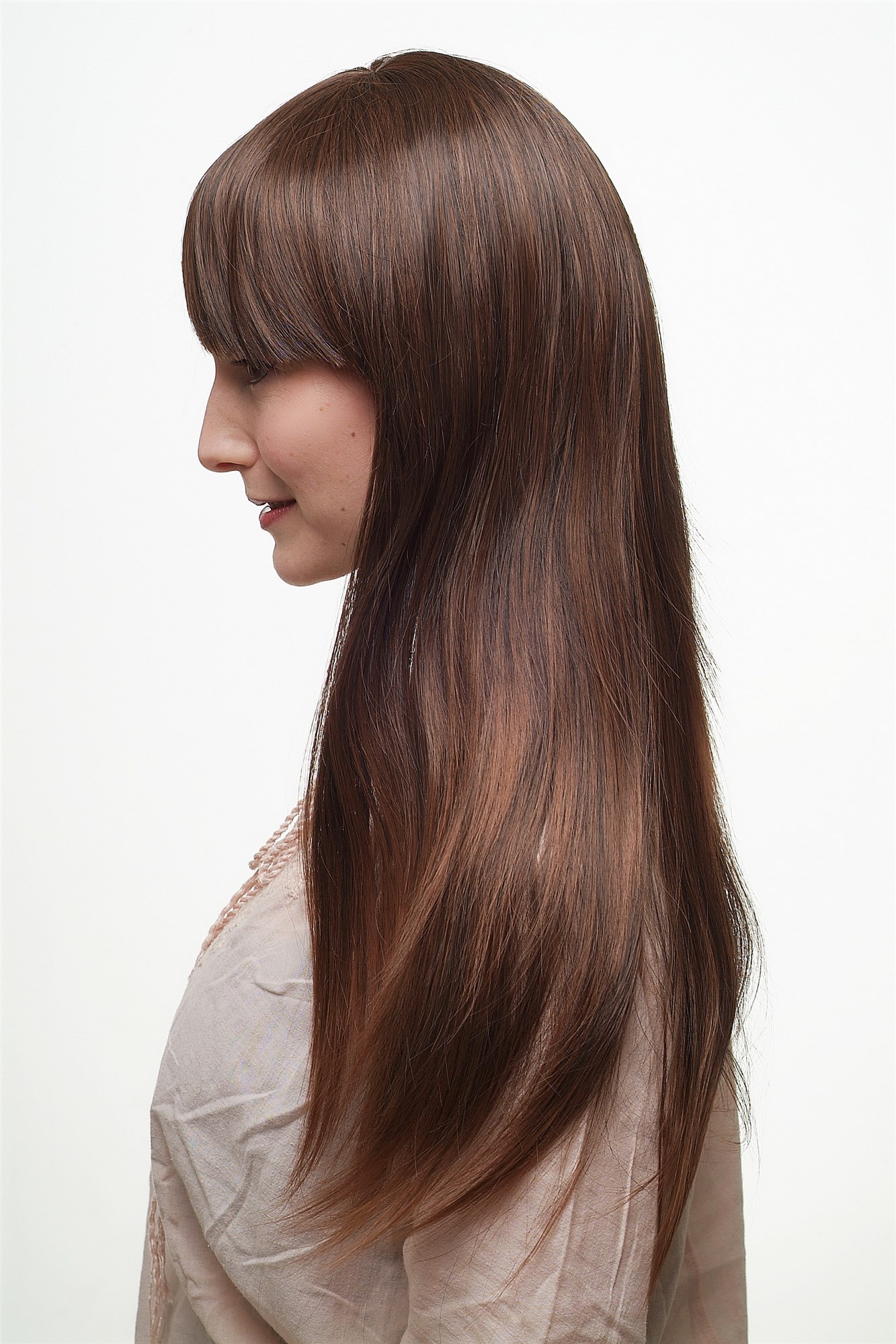 Lady wig very long straight layered brown mix mahogany femme fatale fringe 3421, view 6, WIG ME UP: Your Perücken Online Shop Quality Wigs, Ladies, black-brown-mahogany brown, straight, long