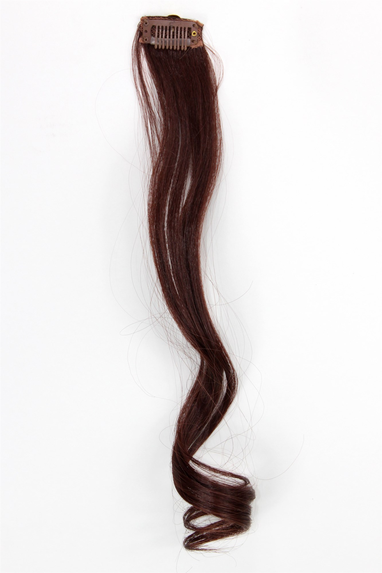 wellige Extensions Dunkel Mahagoni, Baun 45 cm lang