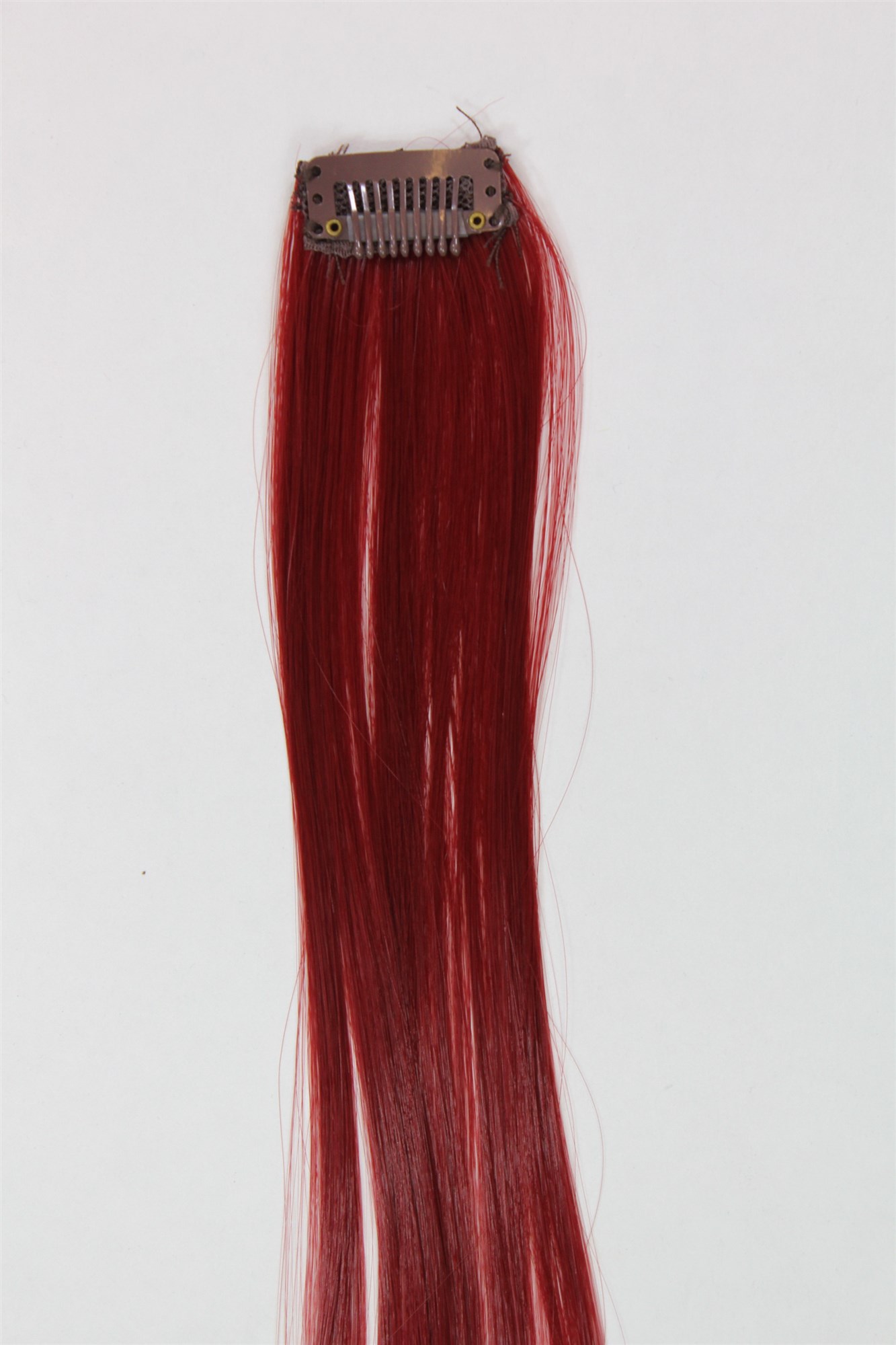 1 Clip Extension Strähne glatt 65 cm Kupferrot YZF-P1S25-T1557, Ansicht 3, WIG ME UP: Ihr Perücken Online Shop glatte Extensions Kupferrot 63 cm lang
