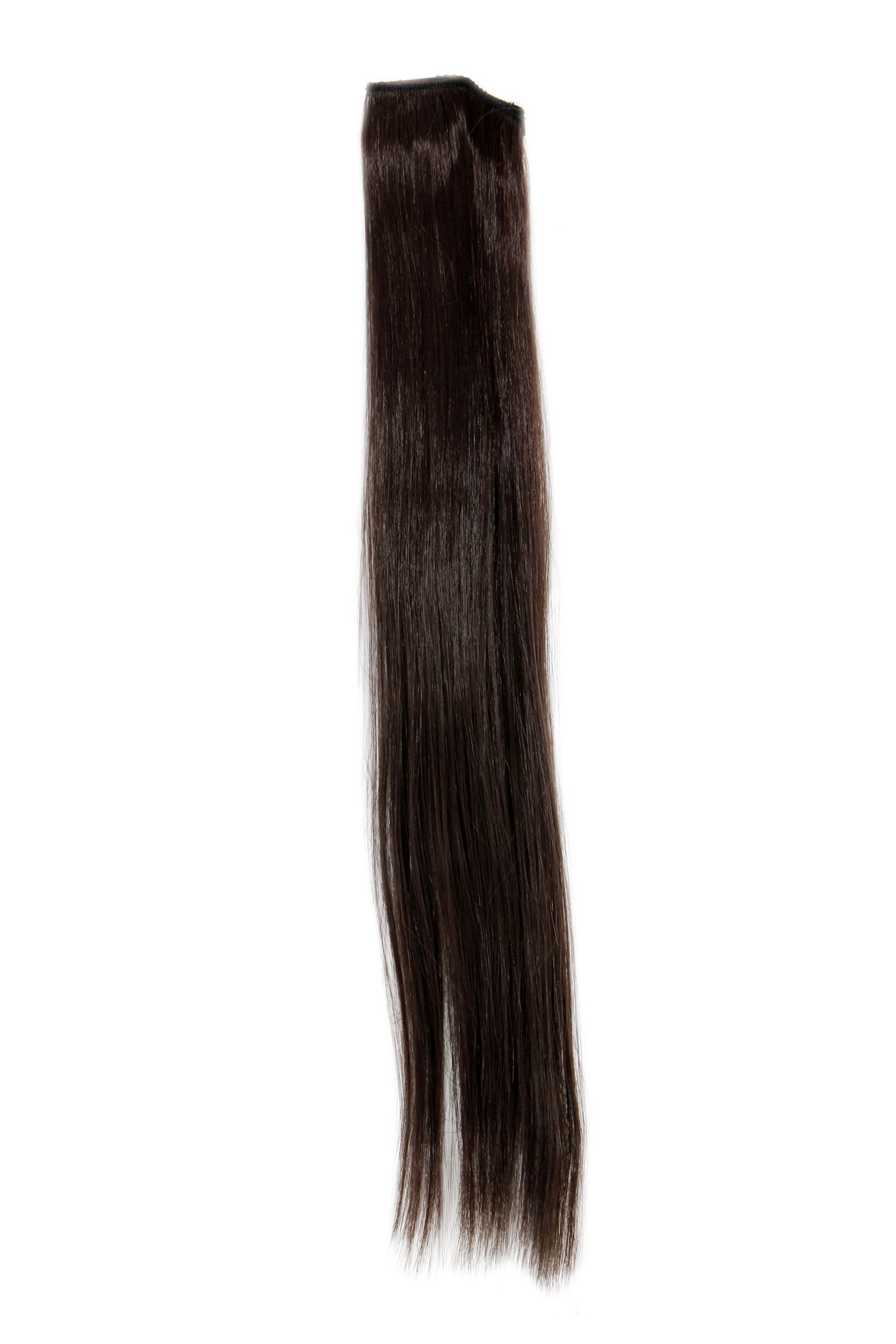 glatte Extensions Braun 45 cm lang