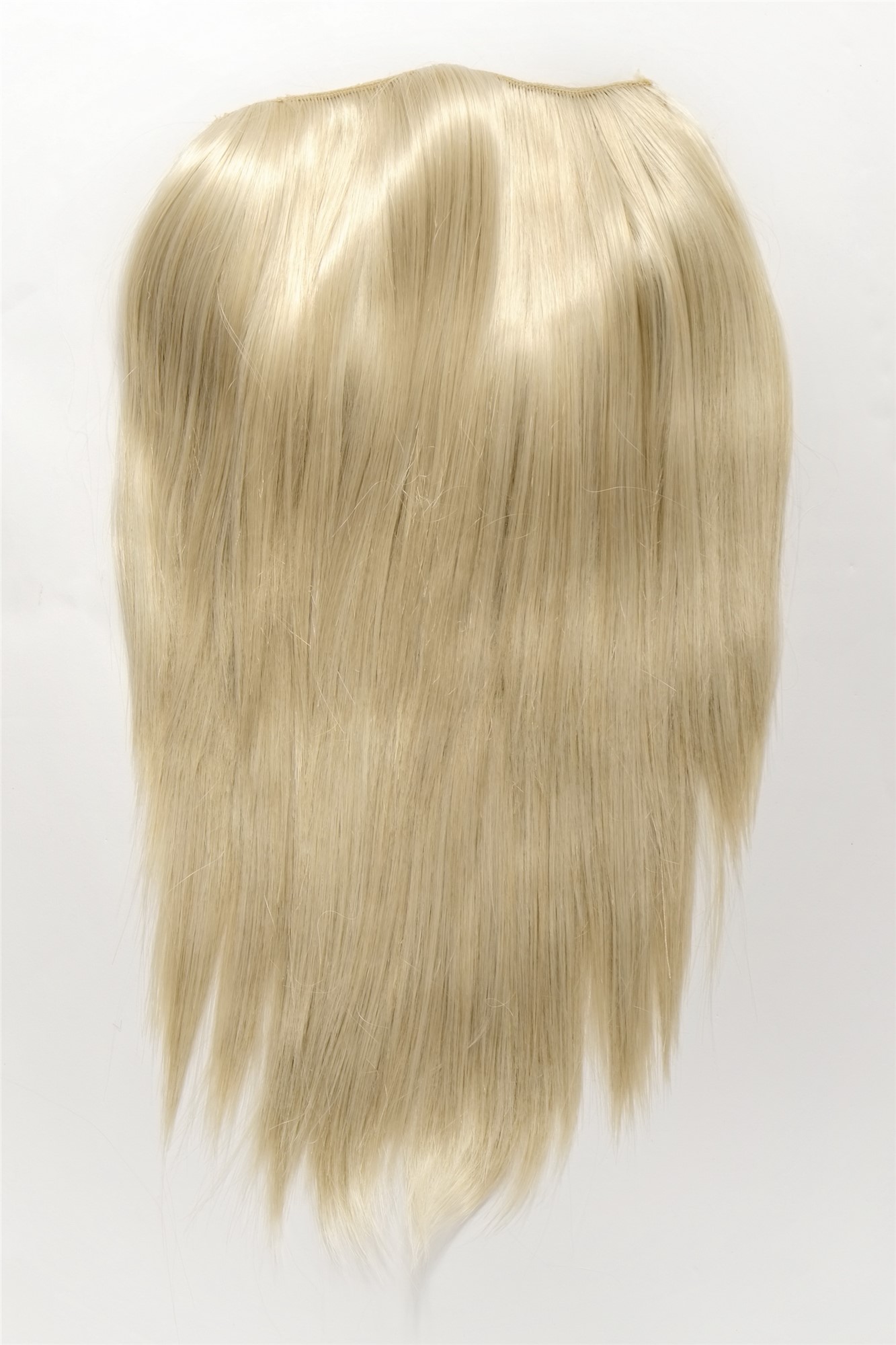 glatte Halbperücke Gold-Lichtblond 50 cm lang