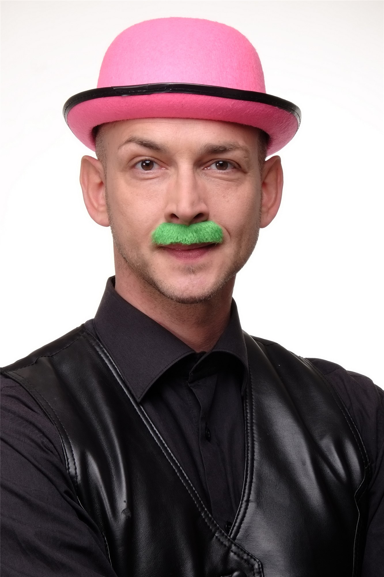 günstige Party Perücke, Bärte Schnauzbärte 6tlg. Set grün MM-005 MM-005, Ansicht 4, WIG ME UP: Ihr Perücken Online Shop Bart aus Kunsthaar grün