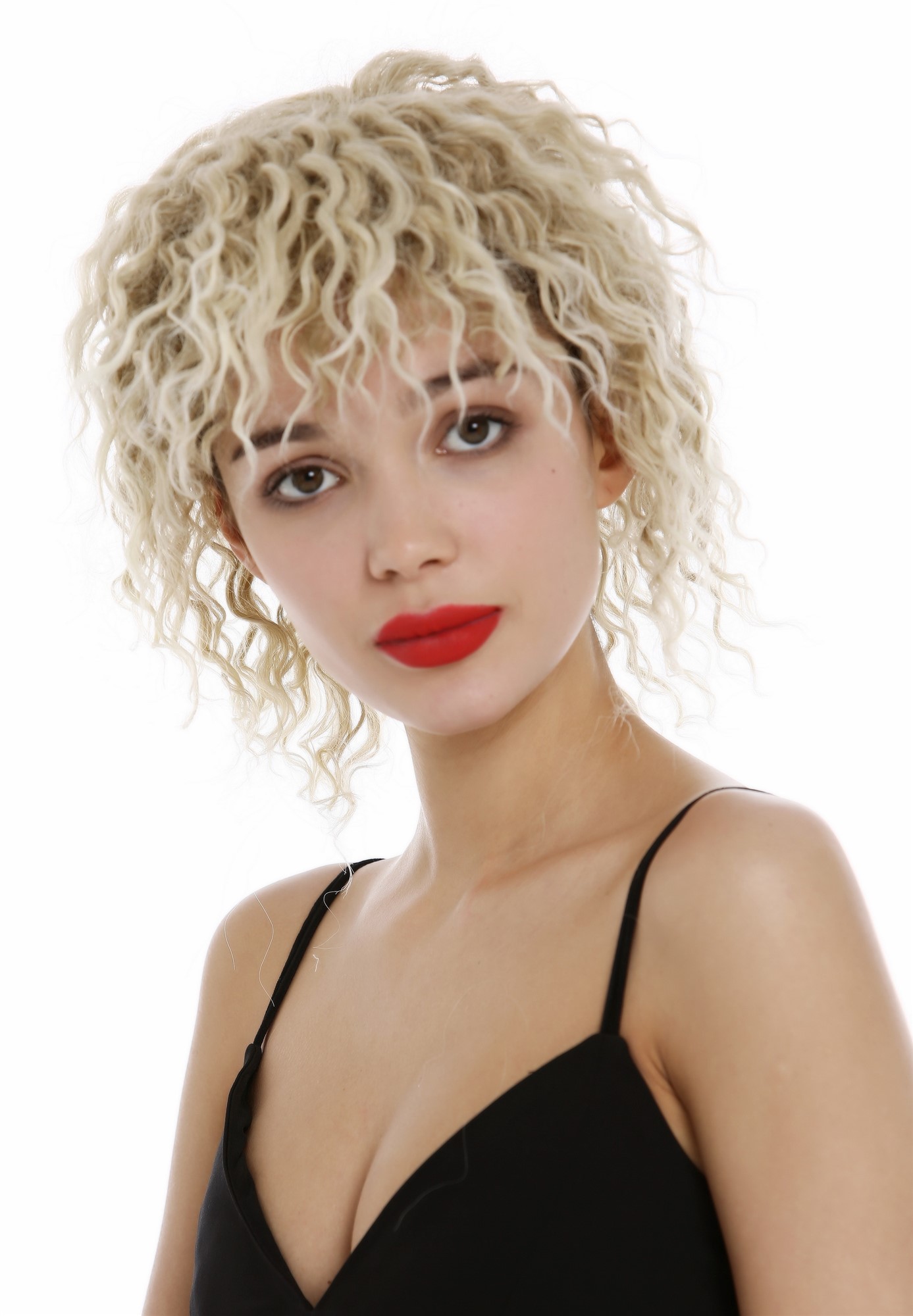 Quality Wigs, Ladies, blond mix, curled, short