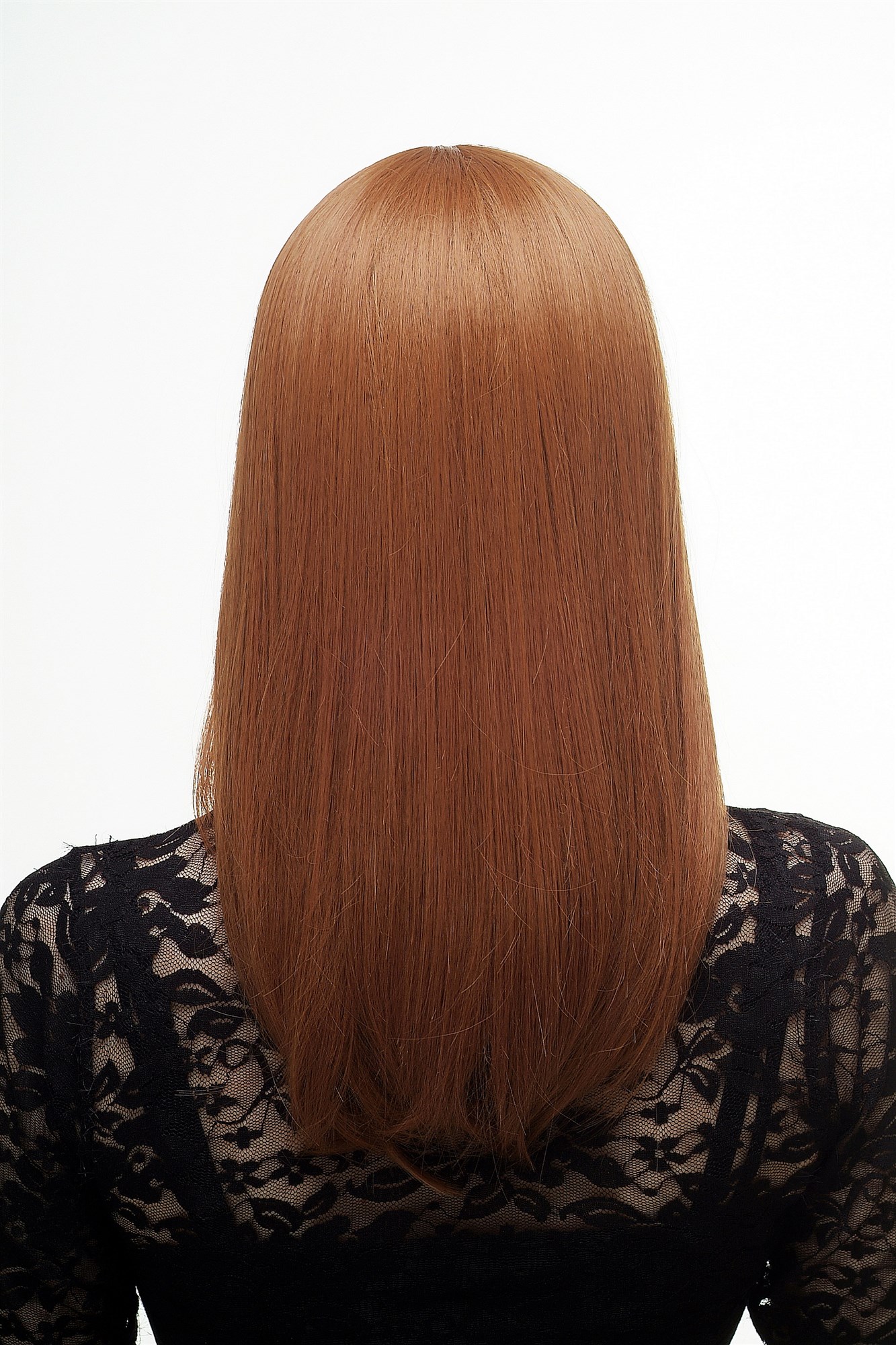 glatte Tressen-Perücke Rotblond schulterlange Haare für Damen