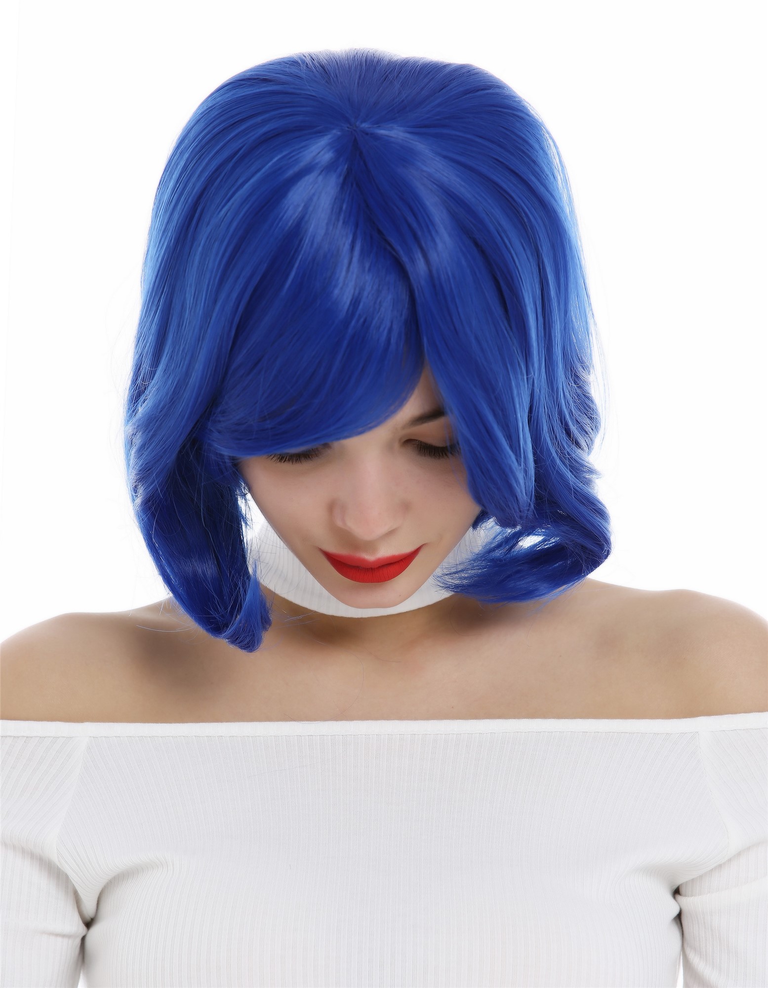 Quality Wigs, Ladies, lavender blue, straight, short