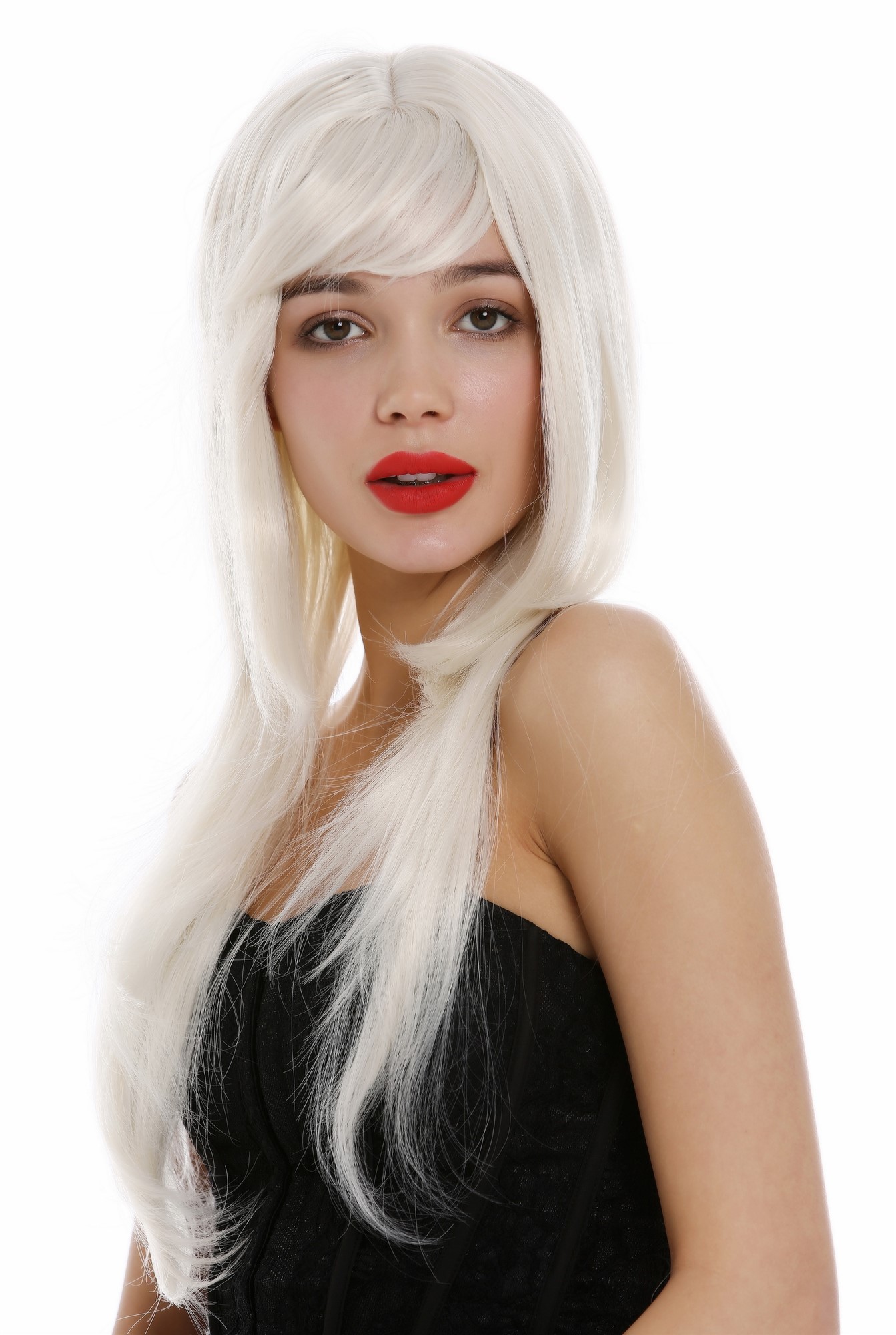 Quality Wigs, Ladies, white blonde, straight, long