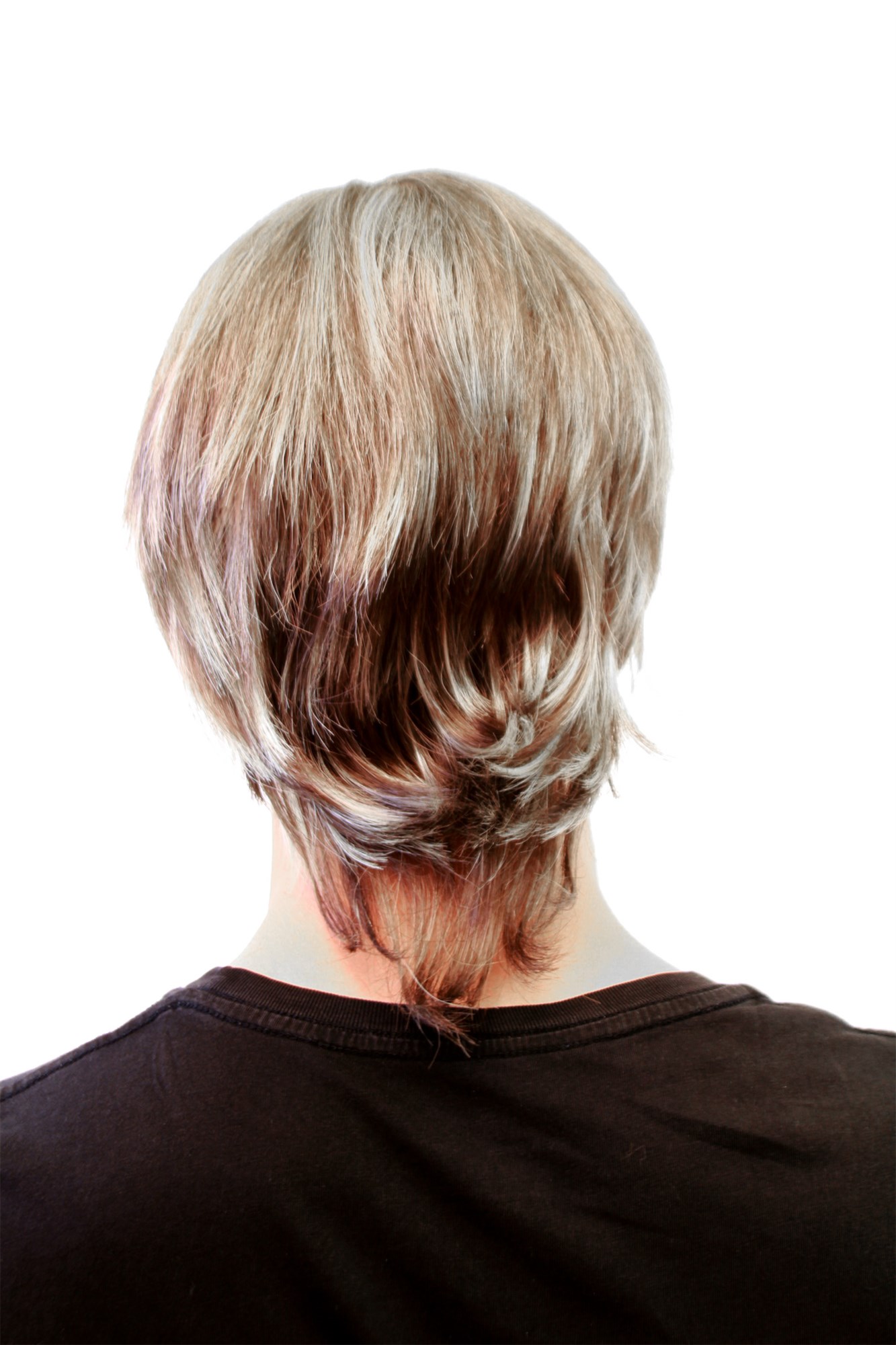 hochwertige Qualitätsperücken, Herrenperücke kurz braun-blond GFW357B-8H26, Ansicht 4, WIG ME UP: Ihr Perücken Online Shop glatte Tressen-Perücke Braun schulterlange Haare für Herren