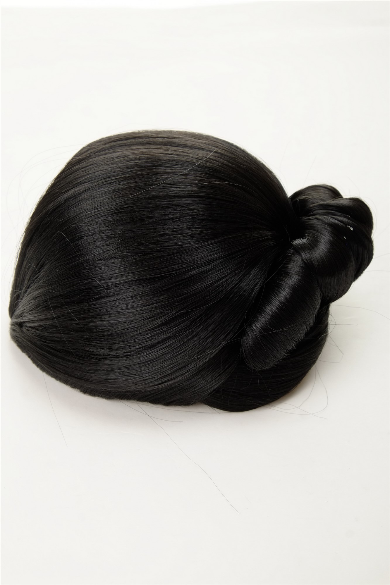Dutt Haarknoten Groß Oma Schwarz N792-1B, Ansicht 7, WIG ME UP: Ihr Perücken Online Shop glatter Dutt Haarteil Samtschwarz