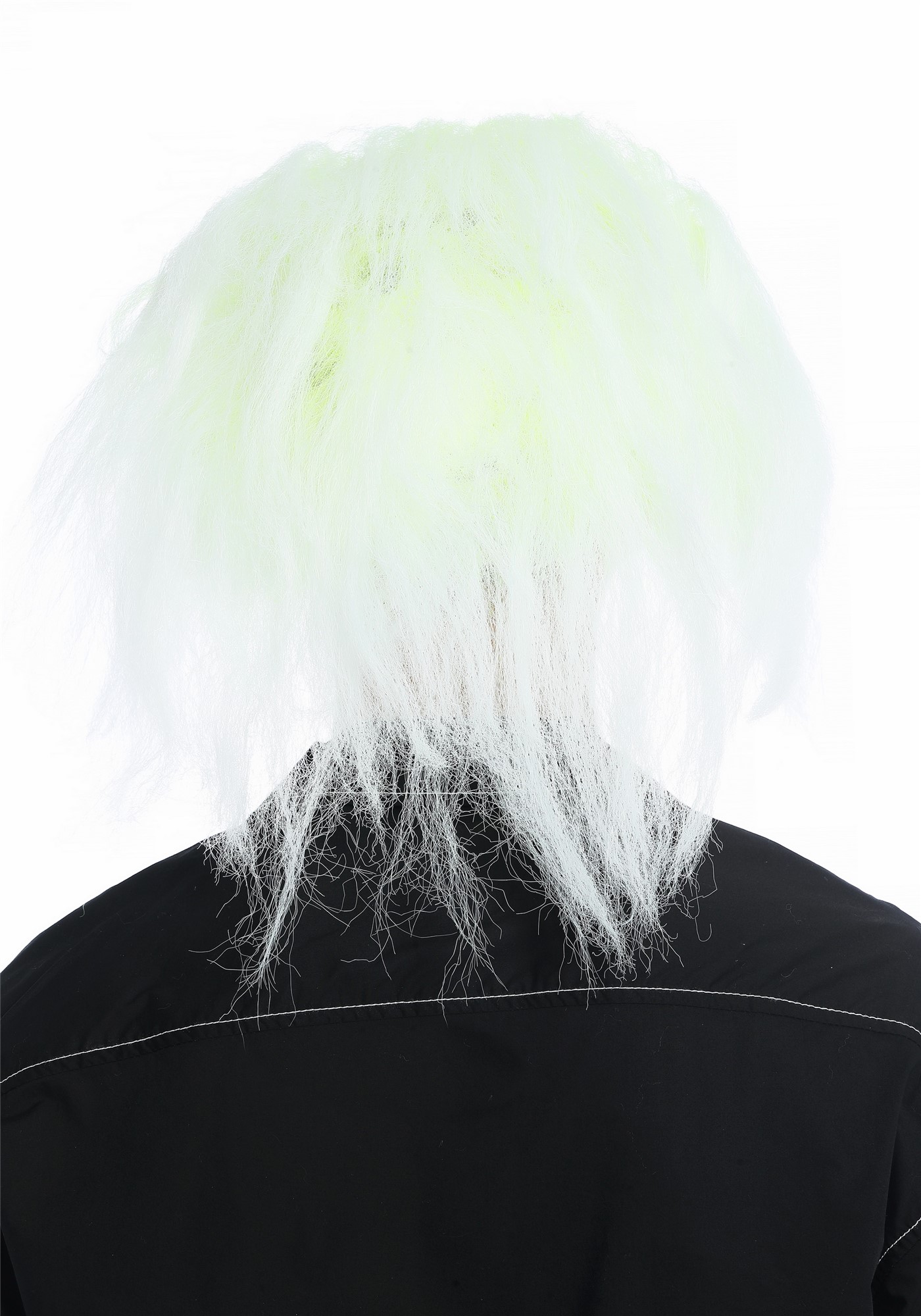 günstige Party Perücke, Perücke Glatze Verrückter Professor Igor Opa gelb weiß CW-025-ZA91TZA60, Ansicht 5, WIG ME UP: Ihr Perücken Online Shop wellige Party Perücke neon gelb am ansatz längen weiß schulterlange Haare für Herren