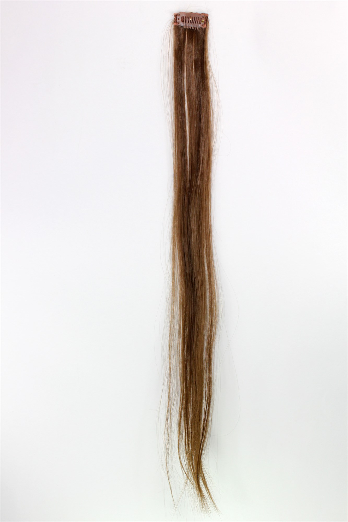 glatte Extensions Hellbraun 63 cm lang