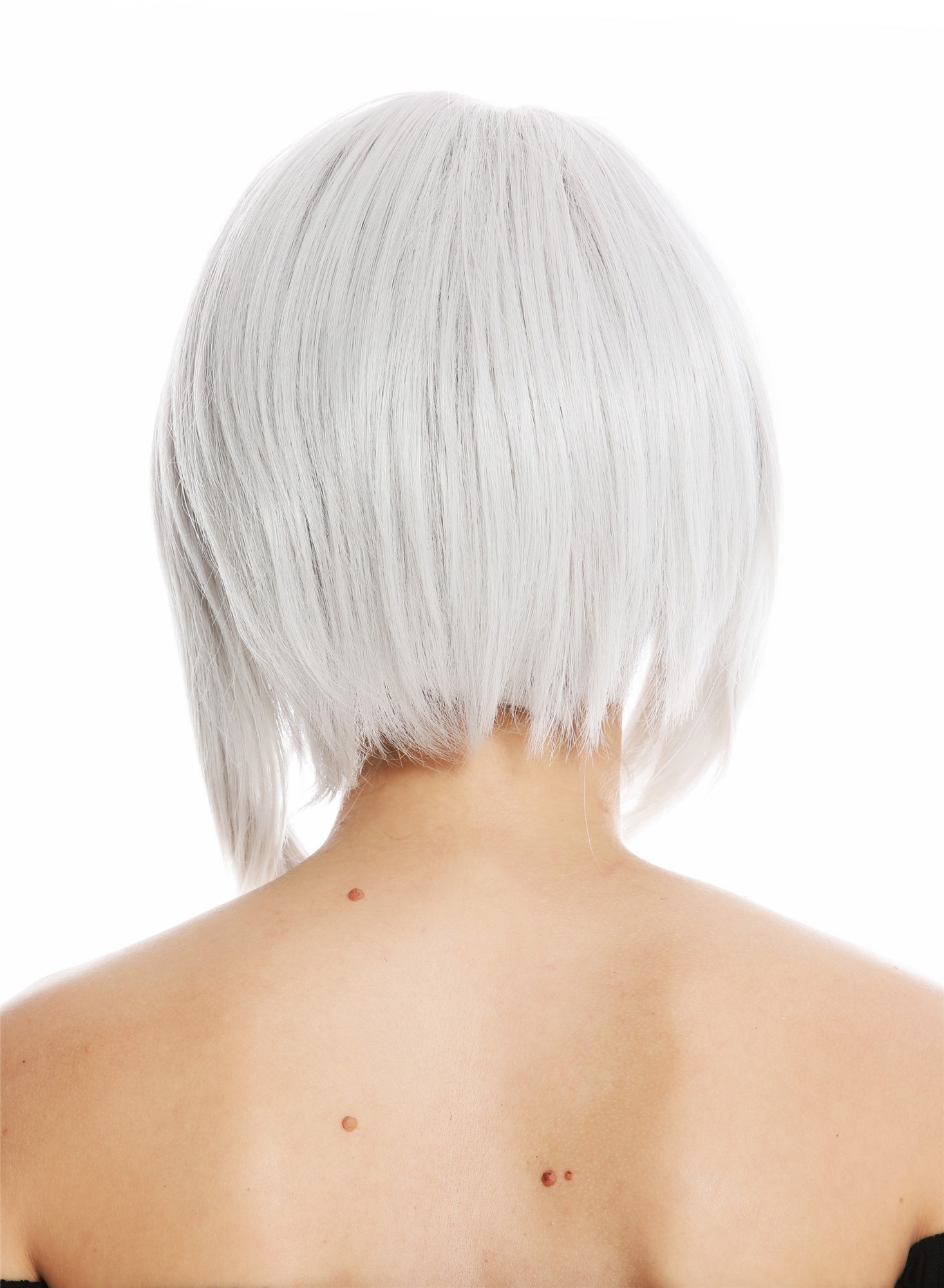 Quality Wigs, Ladies, white-gray, straight, short