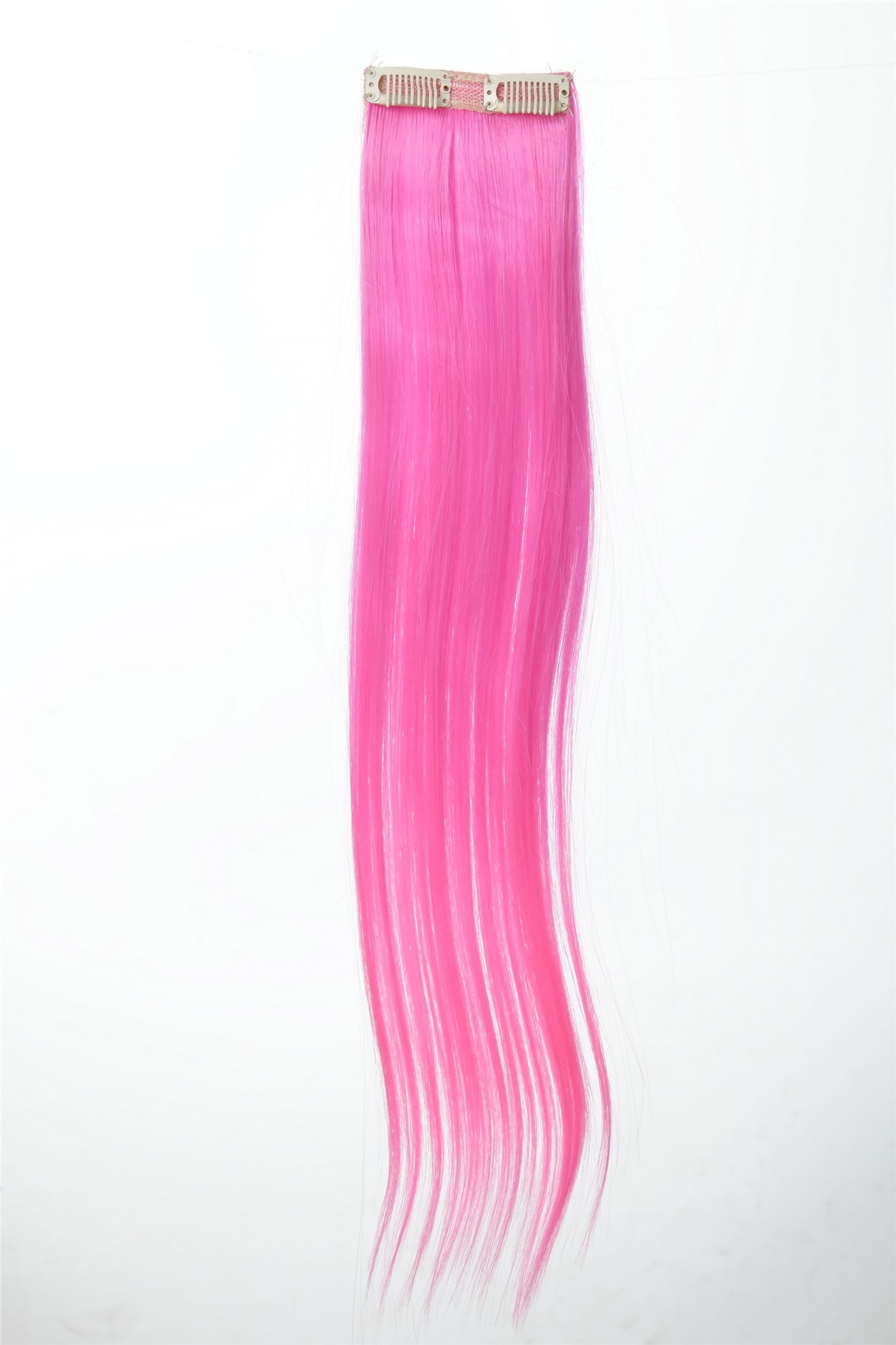 glatte Extensions Hellrosa-Neonrosa-Mix 45 cm lang