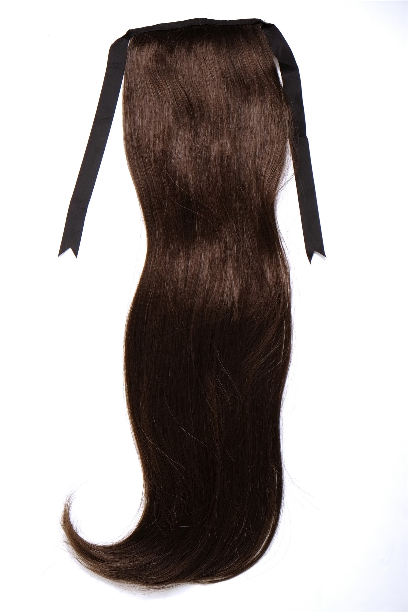Hairpiece PONYTAIL (comb & ribbon wrap-around system) extension full volume long straight brown, view 4, WIG ME UP: Your Perücken Online Shop Ponytails, medium ash brown, straight, long