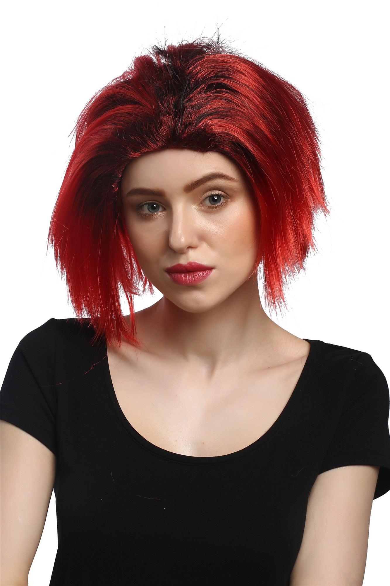 Party Wig, Ladies, Red, straight, short