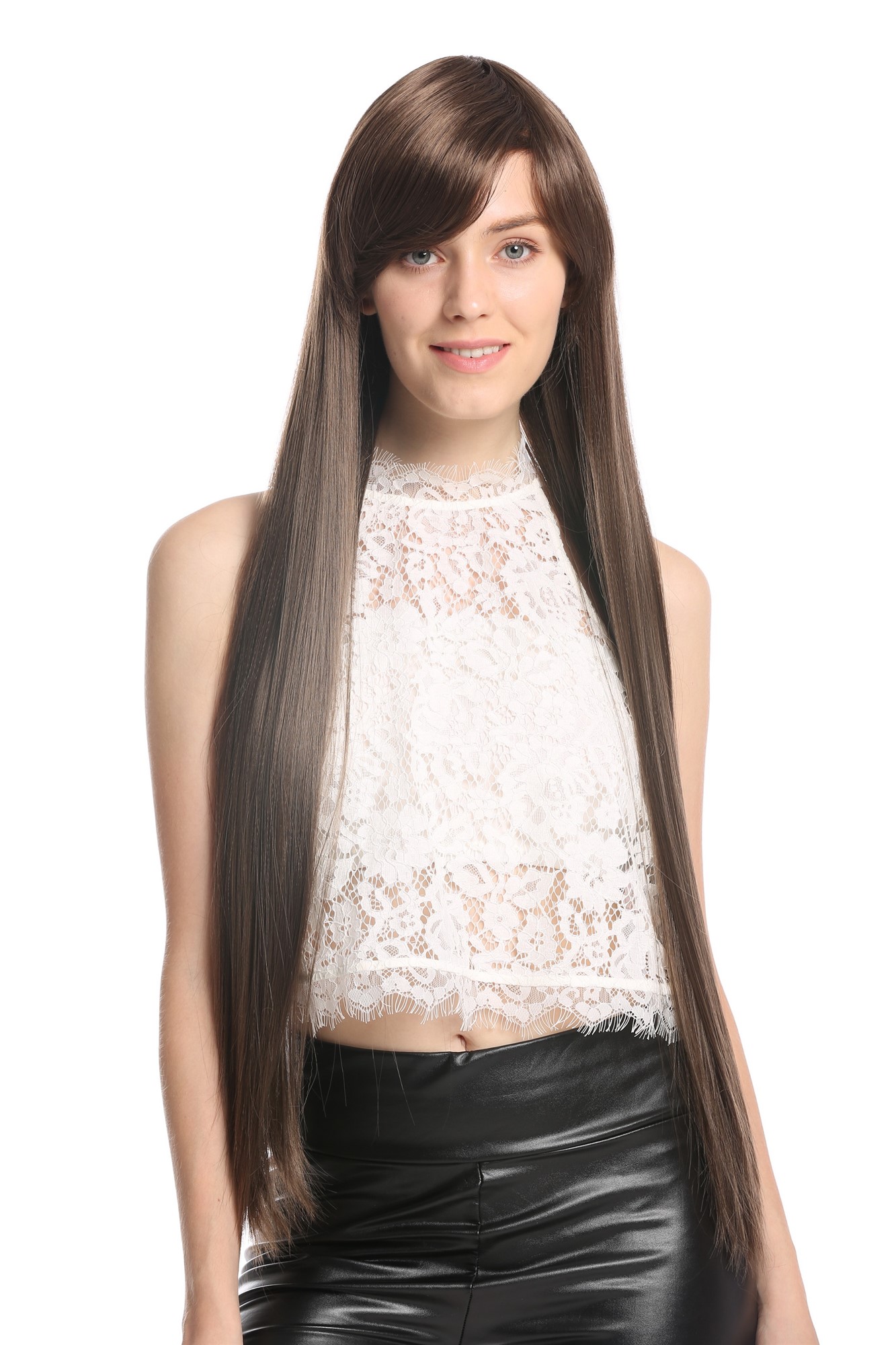 Quality Wigs, Ladies, brown mix, straight, very long