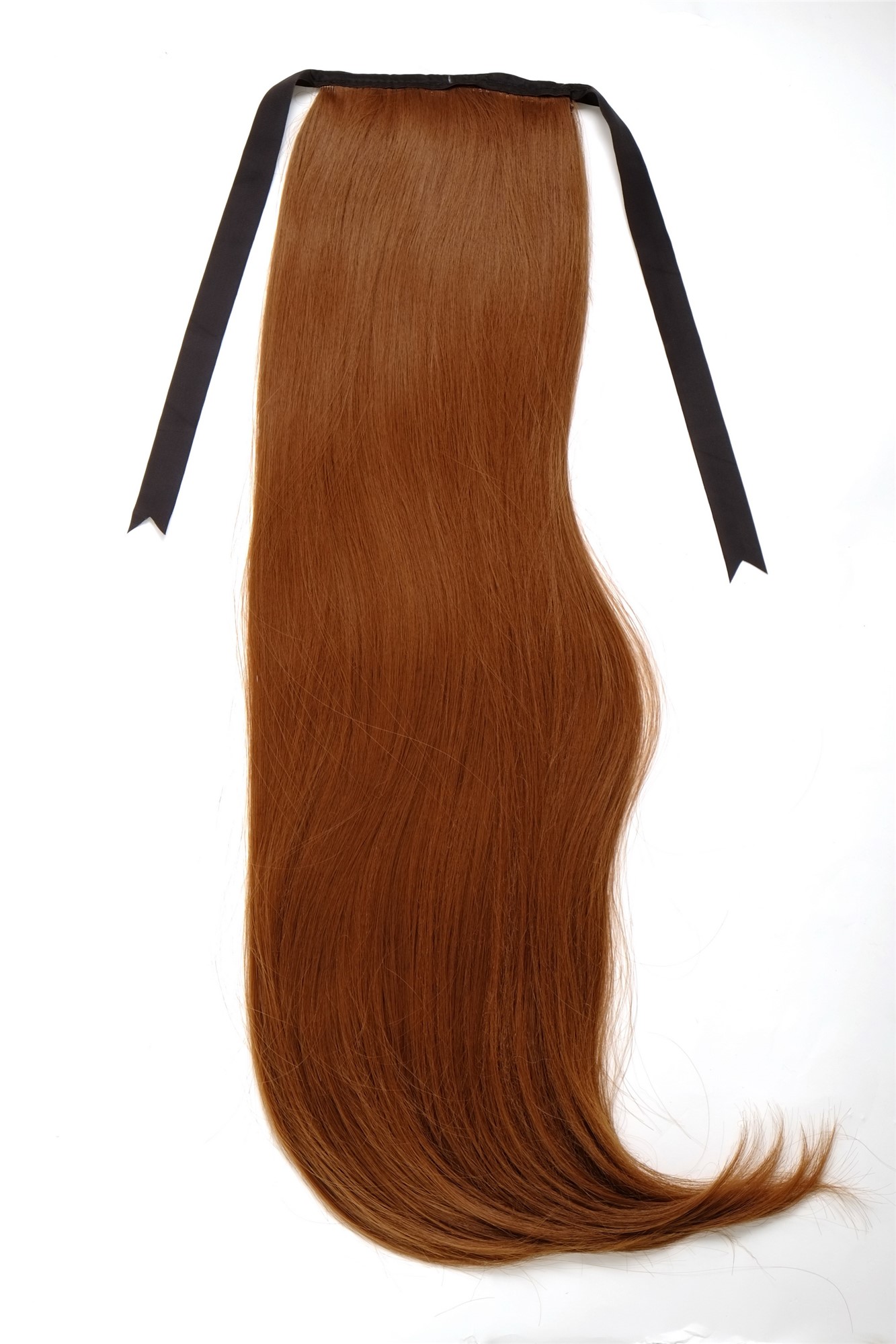 Hairpiece PONYTAIL (comb & ribbon wrap-around system) extension full volume long straight redbrown, view 4, WIG ME UP: Your Perücken Online Shop Ponytails, copper brown, straight, long