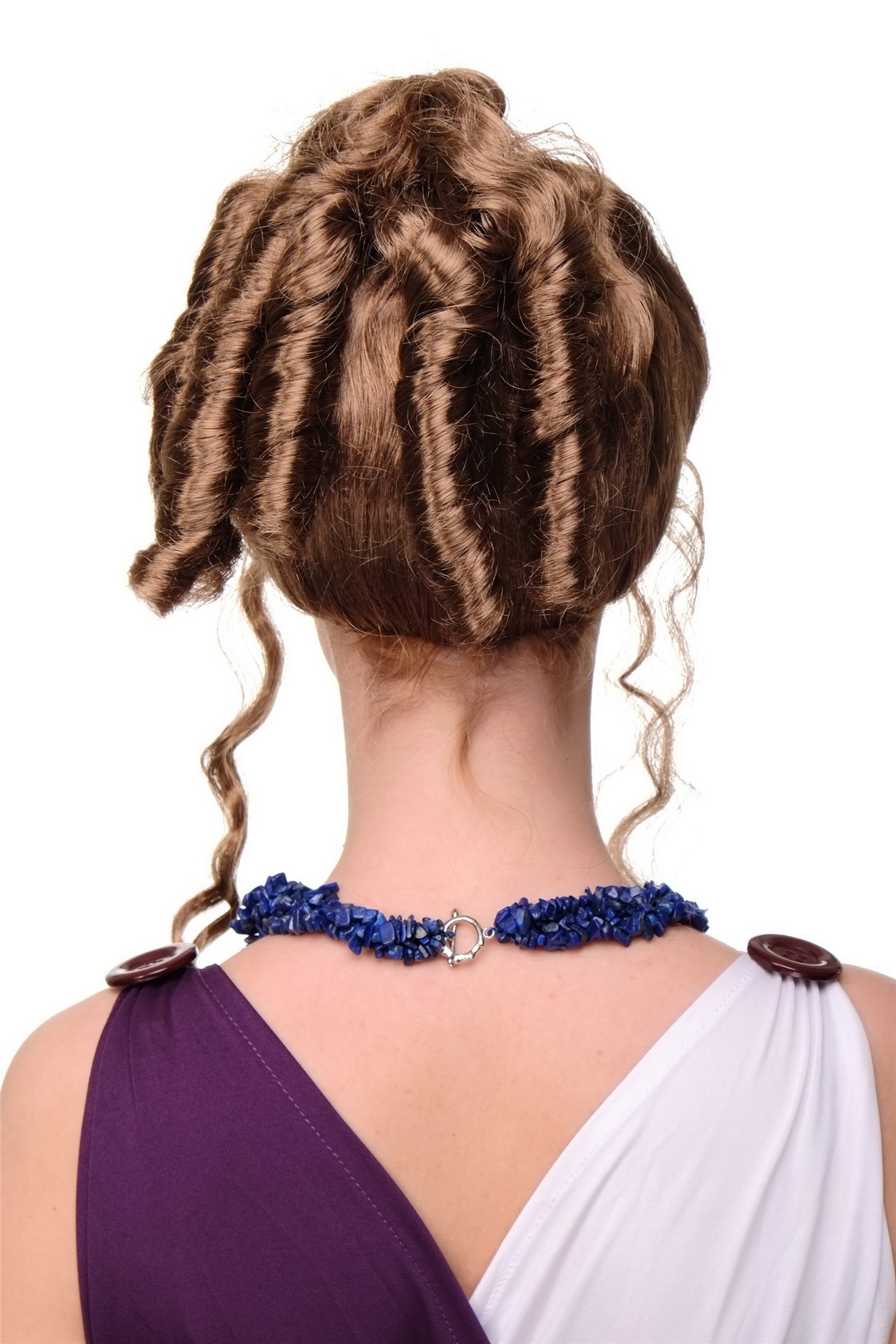 Party/Fancy Dress historic Cosplay Lady WIG brown baroque renaissance Countess French Aristocracy, view 4, WIG ME UP: Your Perücken Online Shop Party Wig, Ladies, Blonde, curled, shoulder-length