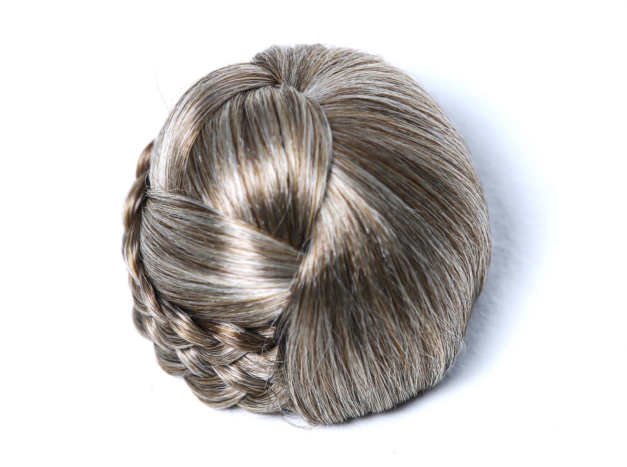Dutt Haardutt Chignon traditionell geflochten Braun-Blond-Mix TYP-0062-12/26/613, Ansicht 4, WIG ME UP: Ihr Perücken Online Shop geflochtener Dutt Haarteil Braun-Blond-Mix