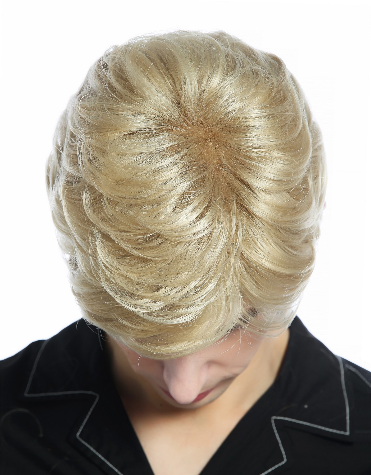 Wig Men Women unisex short parting wavy unruly unkempt look ash blonde DW94A, view 4, WIG ME UP: Your Perücken Online Shop Quality Wigs, Unisex, ash blonde, wavy, short