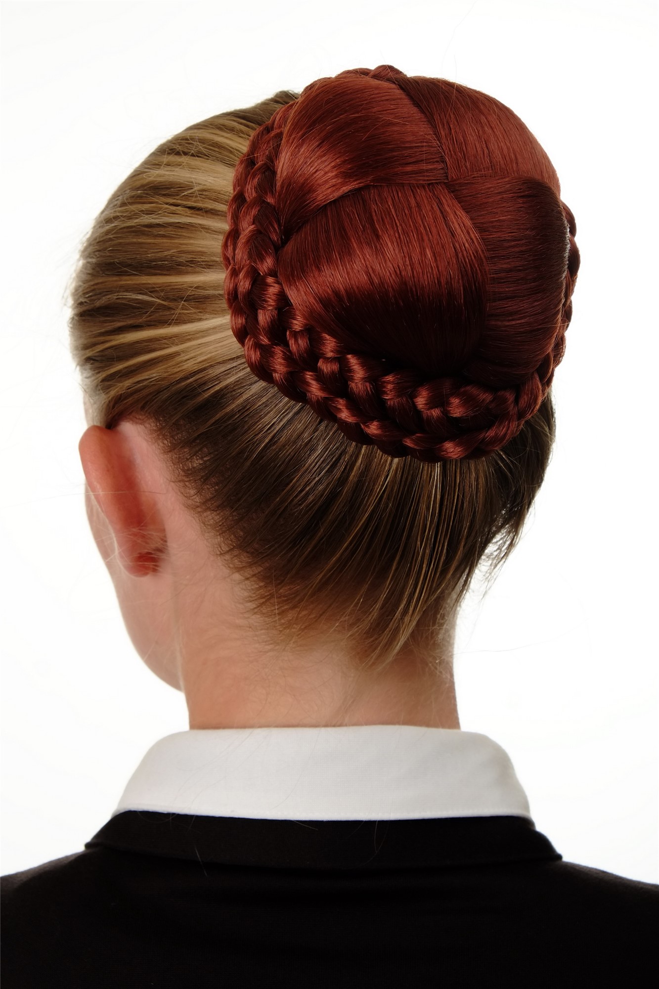 Dutt Haarteil geflochten Haarknoten Kupferrot N796-350, Ansicht 2, WIG ME UP: Ihr Perücken Online Shop geflochtener Dutt Haarteil Kupferrot