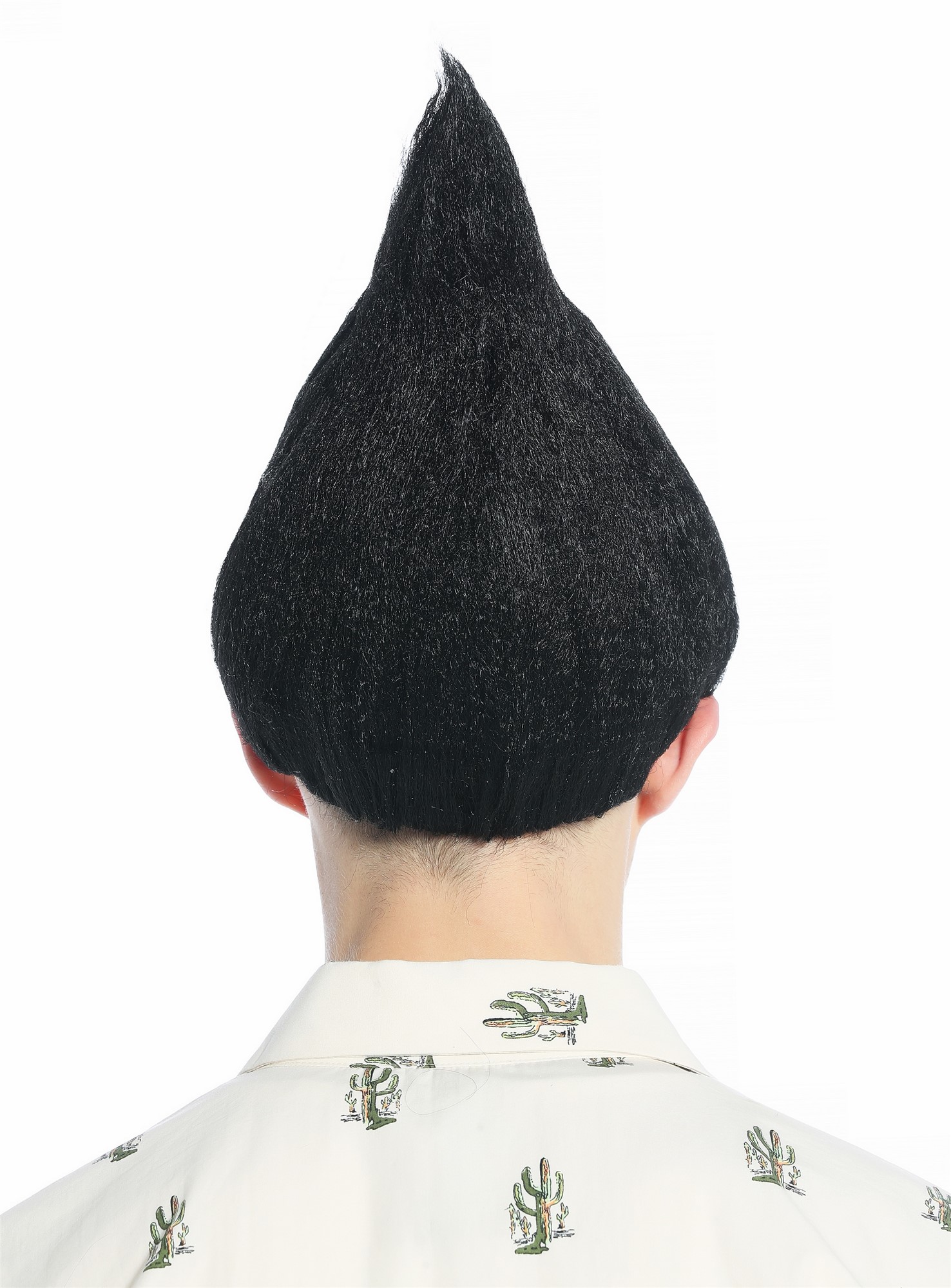 günstige Party Perücke, Perücke schwarz toupiert Troll Puck CW-057-P103, Ansicht 4, WIG ME UP: Ihr Perücken Online Shop wellige Party Perücke Schwarz kurze Haare Unisex