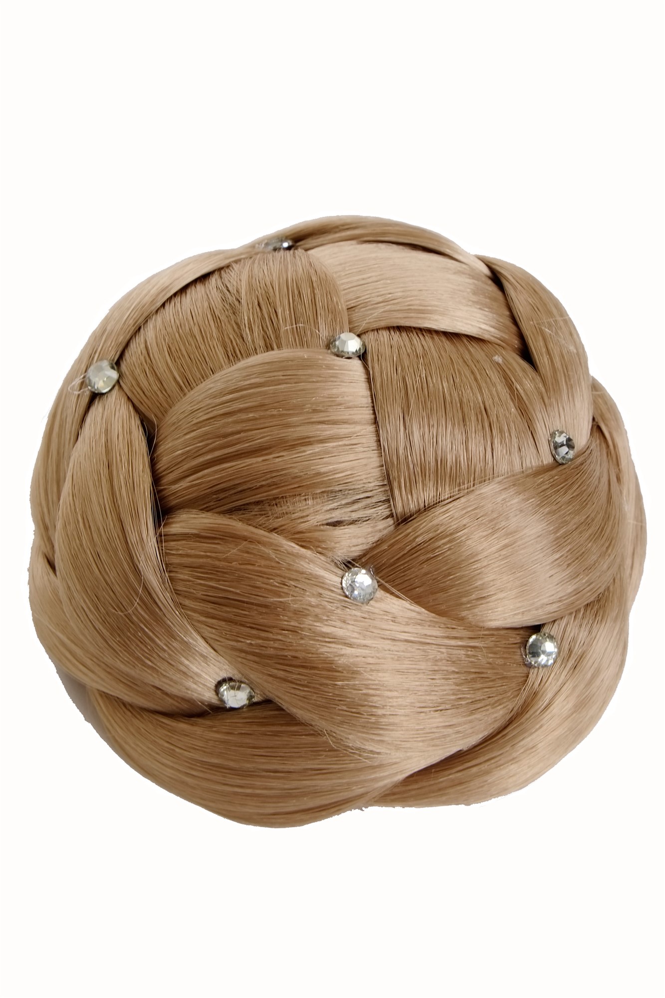 Dutt geflochten Strass Hell-Aschblond JL-SZ01-24, Ansicht 5, WIG ME UP: Ihr Perücken Online Shop geflochtener Dutt Haarteil Hell-Aschblond